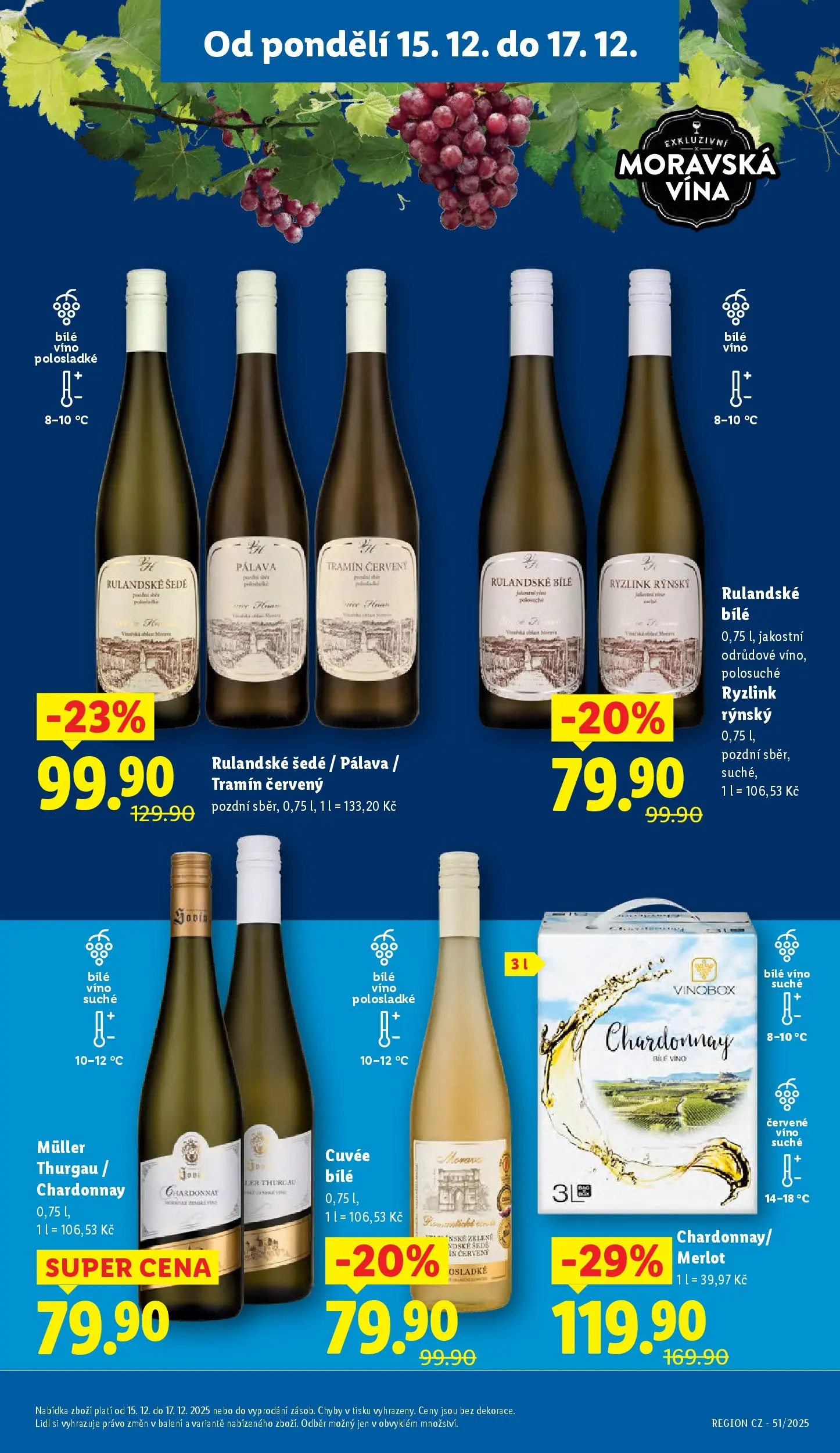 Lidl leták od 14.12.2025 - Nový akční leták | Strana: 31 | Produkty: Bílé víno, Víno, Merlot, Tramín červený