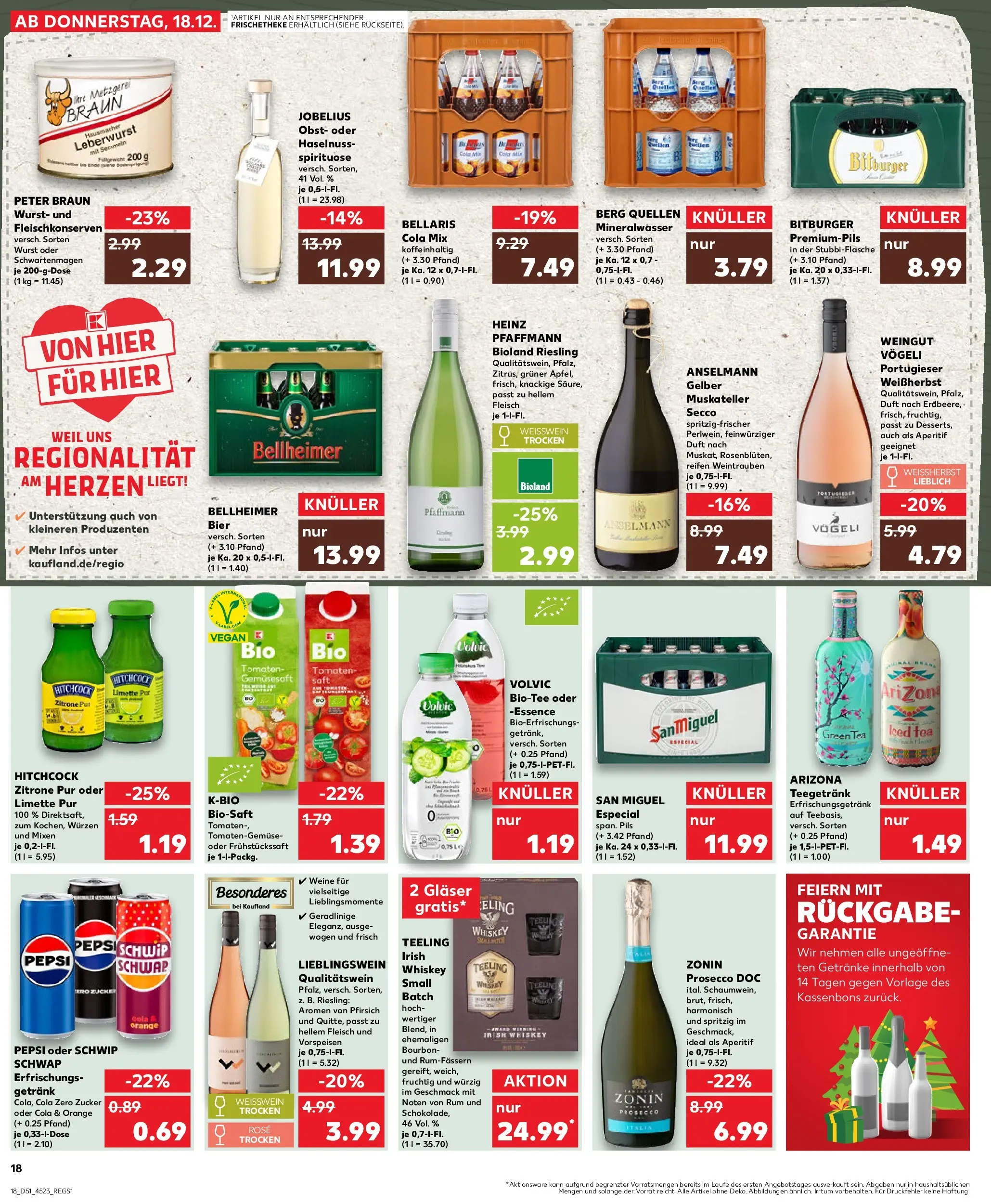 Prospekt Kaufland ab 18.12.2025 » Angebote Online zum Blättern | Seite: 18 | Produkte: Pils, Duft, Obst, Whiskey