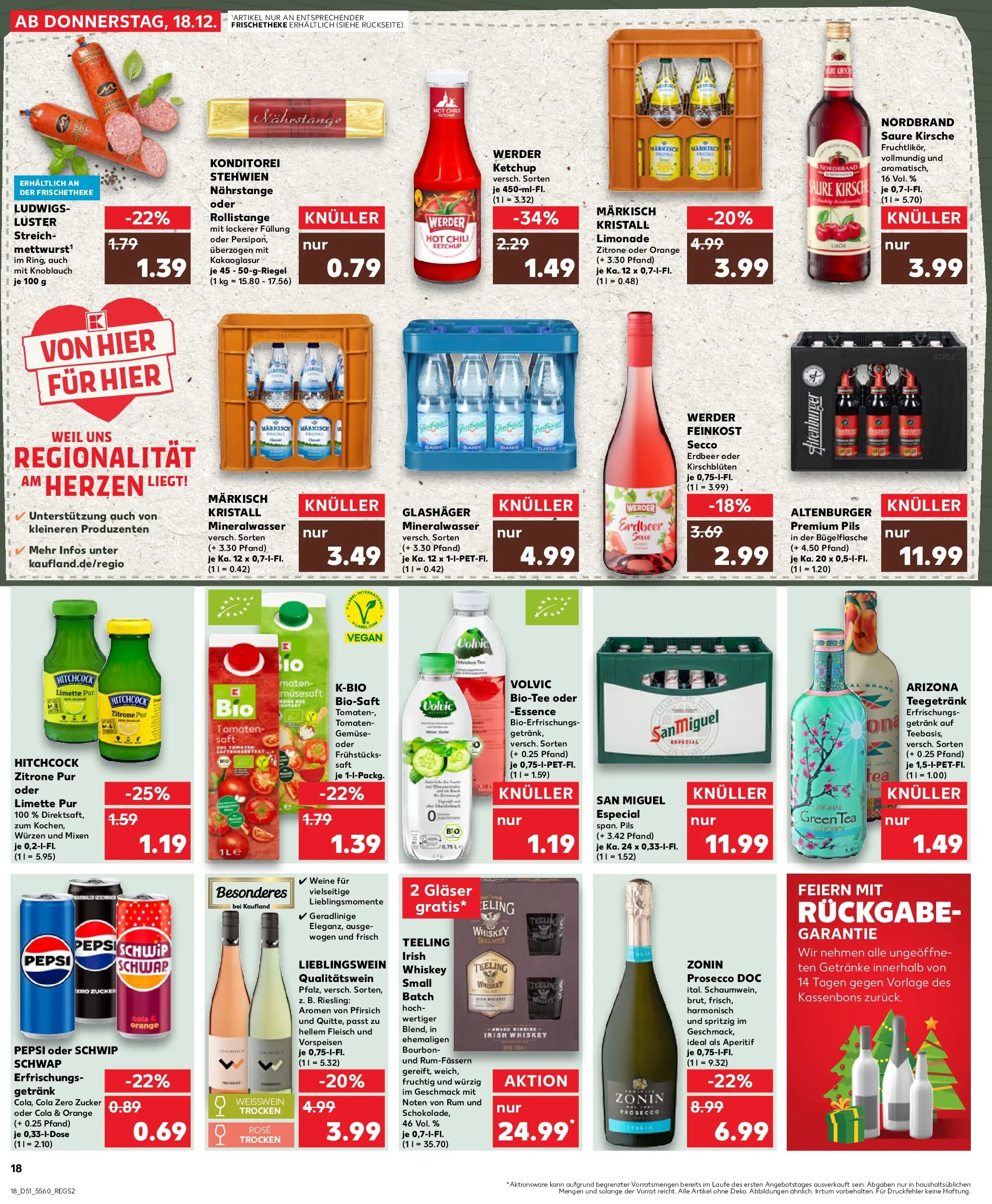 Prospekt Kaufland ab 18.12.2025 » Angebote Online zum Blättern | Seite: 18 | Produkte: Chili, Limette, Pepsi, Fleisch