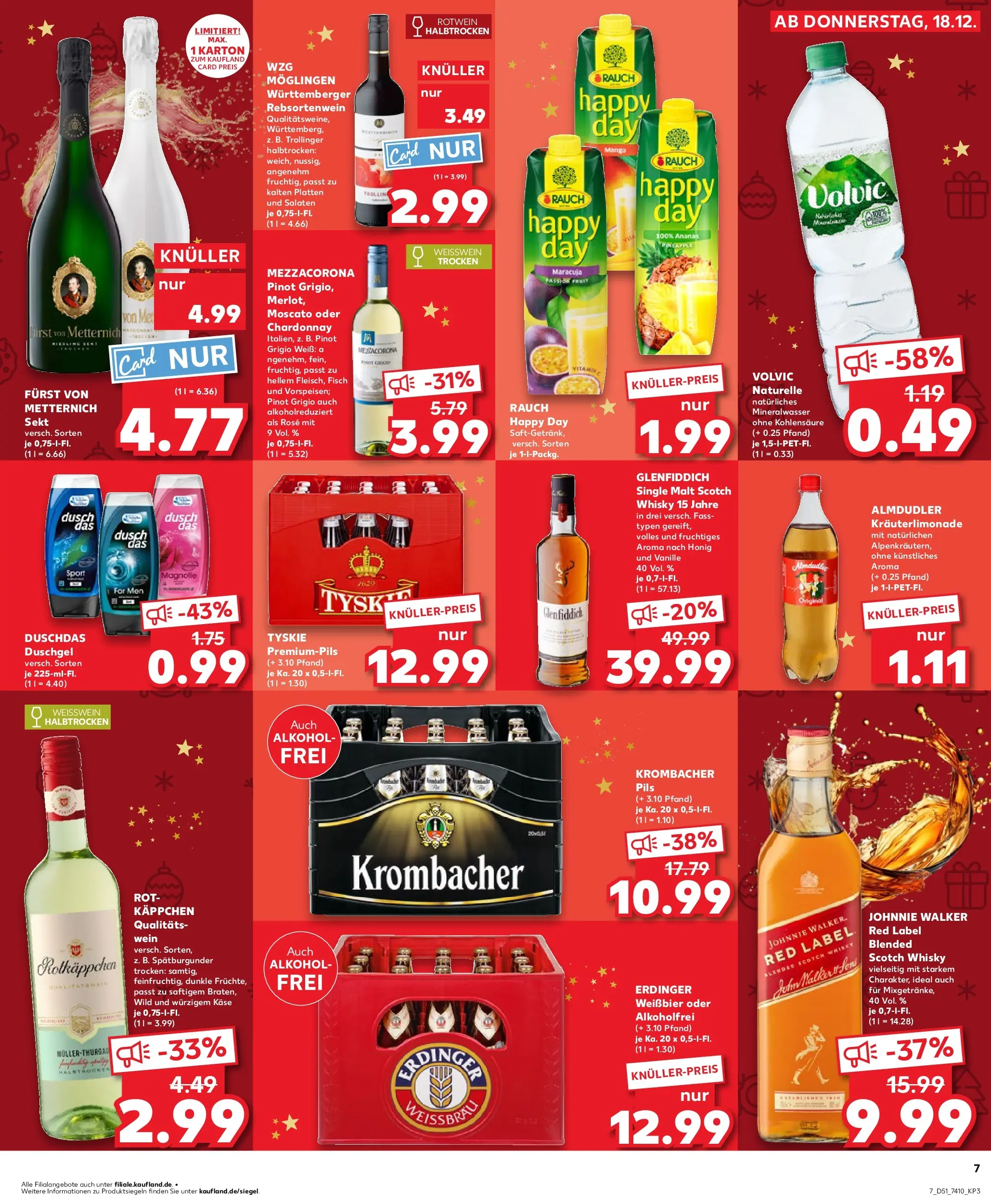 Prospekt Kaufland ab 18.12.2025 » Angebote Online zum Blättern | Seite: 7 | Produkte: Furst von metternich, Sekt, Ananas, Fisch