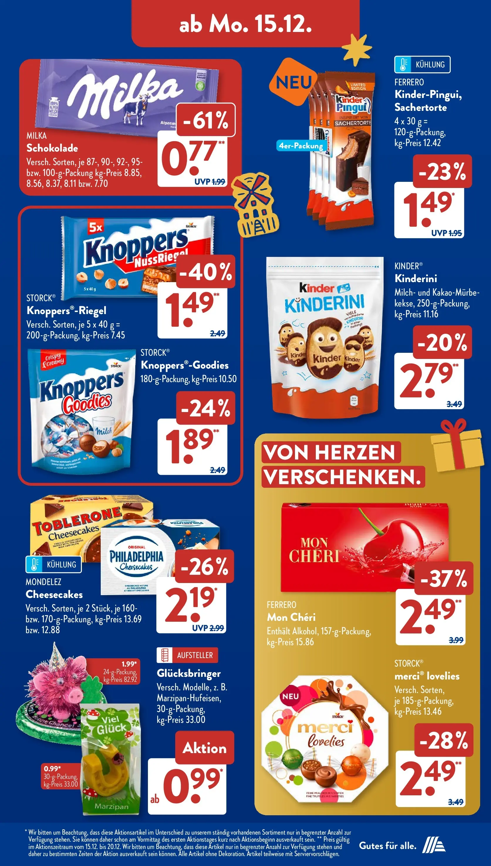 Aldi Süd - Aldi Süd: Wochenangebote (ab 14.12.2025) zum Blättern | Seite: 17 | Produkte: Merci, Milch, Milka schokolade, Knoppers