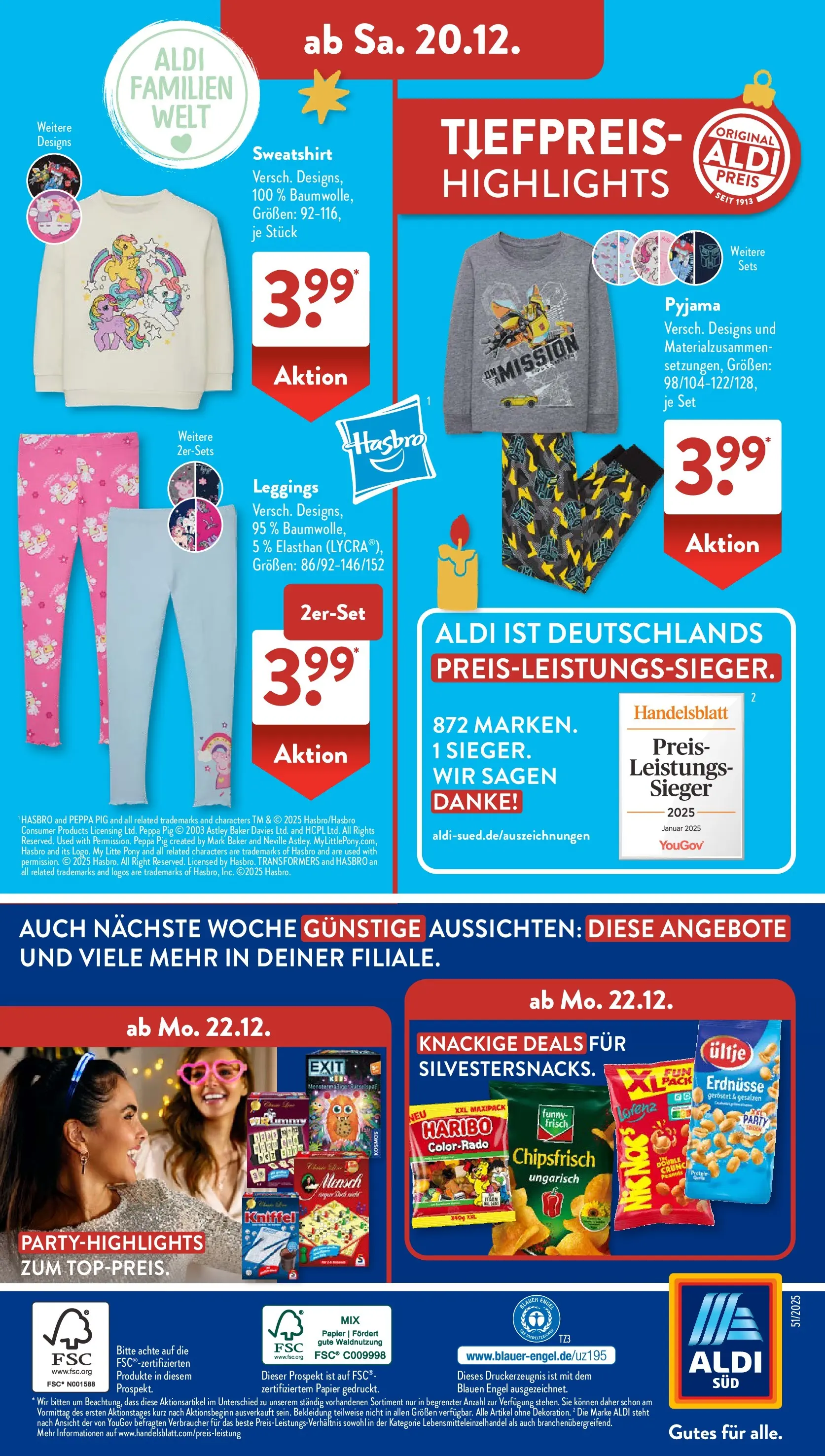 Aldi Süd - Aldi Süd: Wochenangebote (ab 14.12.2025) zum Blättern | Seite: 37 | Produkte: Sweatshirt, Erdnüsse, Haribo, Leggings