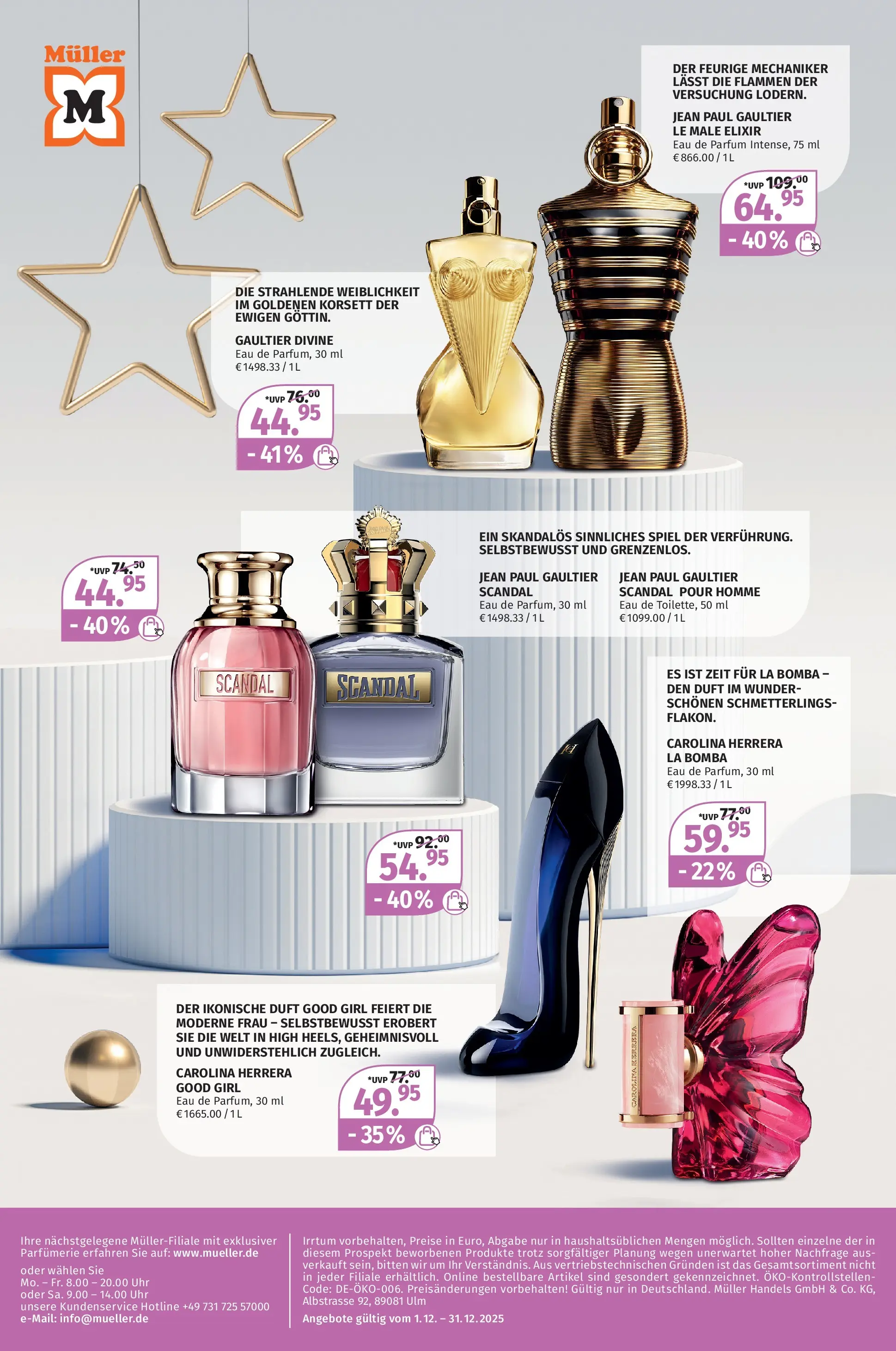 Müller - Müller: Unwiderstehliche Duftklassiker (ab 30.11.2025) zum Blättern | Seite: 2 | Produkte: Spiel, Parfüm, Duft, Eau de Parfum