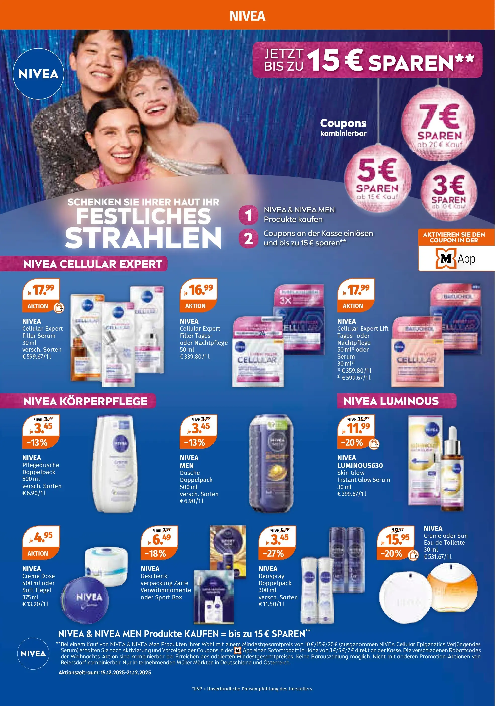 Müller - Müller: Last Minute Geschenkideen (ab 14.12.2025) zum Blättern | Seite: 22 | Produkte: Box, Eau de Toilette, Shower Gel, Deospray