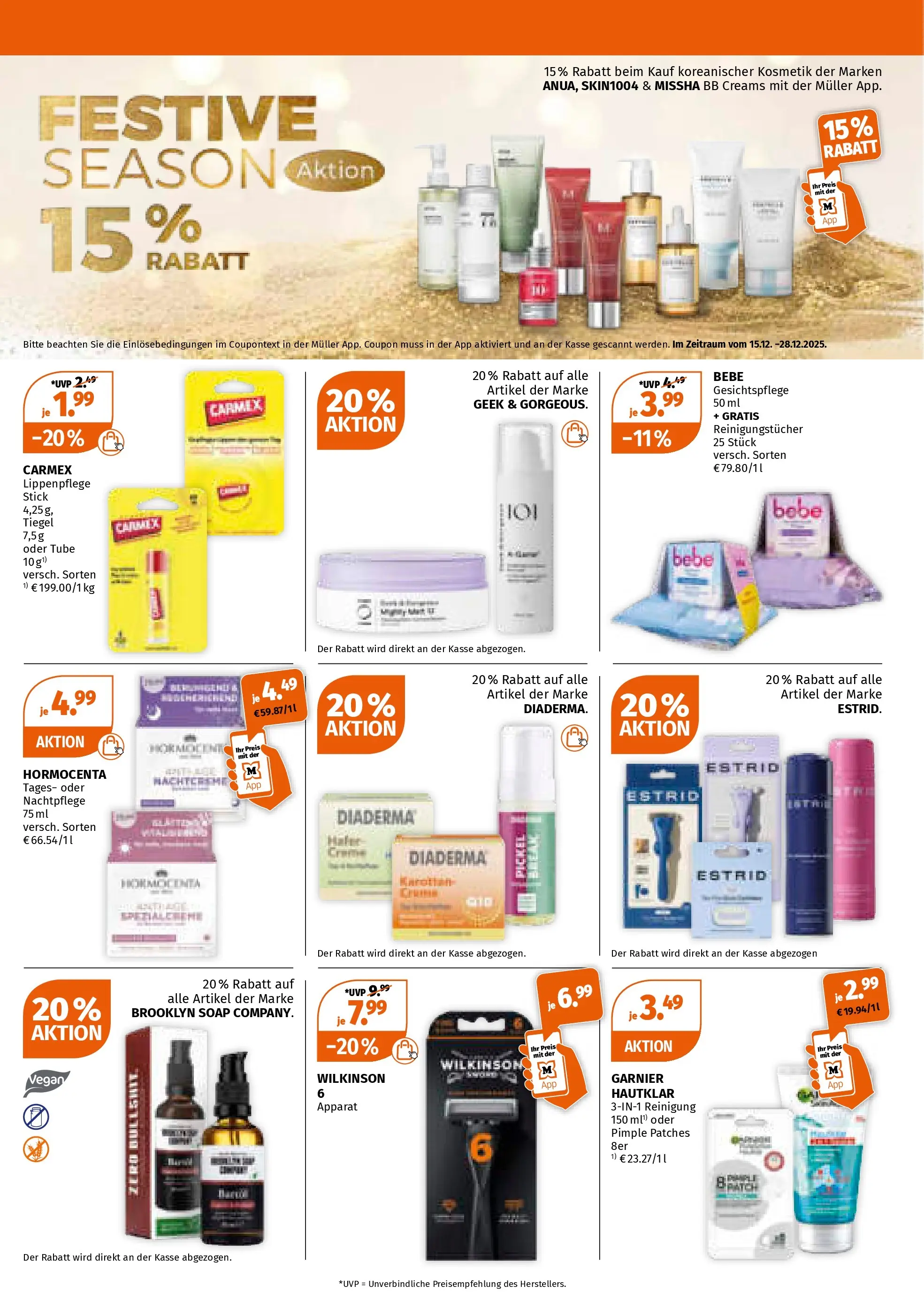 Müller - Müller: Last Minute Geschenkideen (ab 14.12.2025) zum Blättern | Seite: 23 | Produkte: Reinigungstücher, Lip Balm