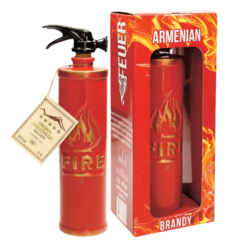 Armenischer Brandy FEUERL&Ouml;SCHER Keramik in Geschenkbox, 40% vol.