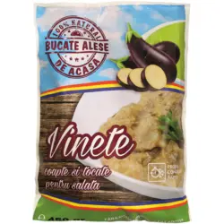 Gefrorene Auberginen, gegrillt und zerkleinert