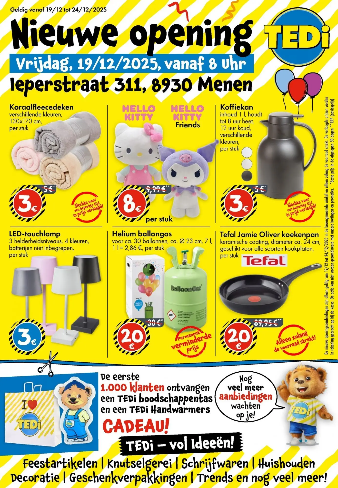 TEDi - TEDi folder tot 21.12.2025 vanaf 14/12/2025 | Pagina: 1 | Producten: Batterijen, Feestartikelen, Kan