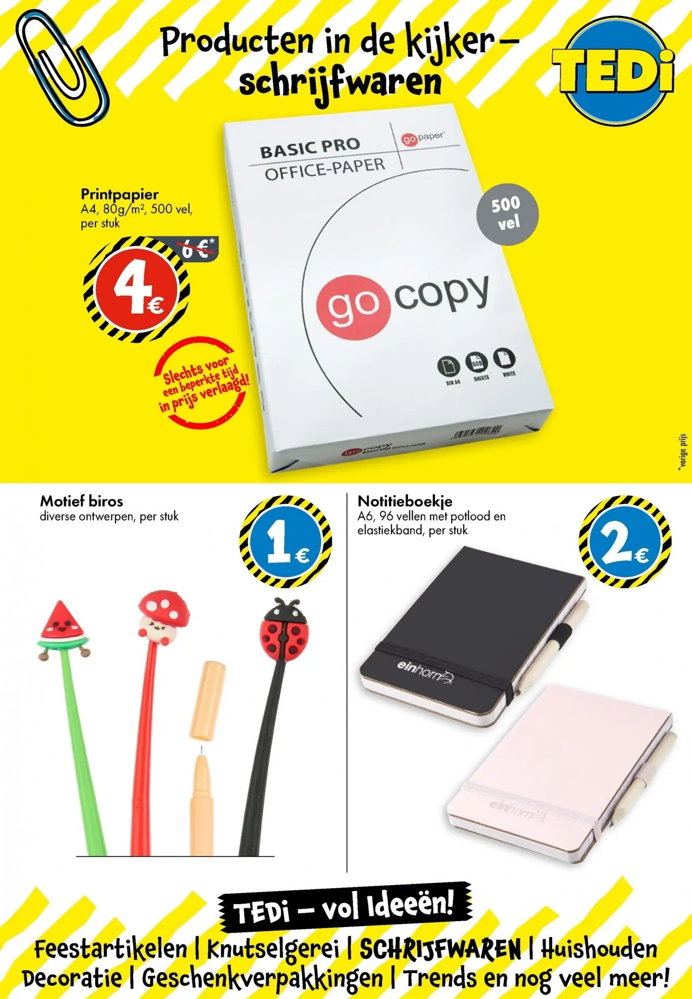 TEDi - TEDi folder tot 21.12.2025 vanaf 14/12/2025 | Pagina: 2 | Producten: Notitieboekje, Potlood, Feestartikelen