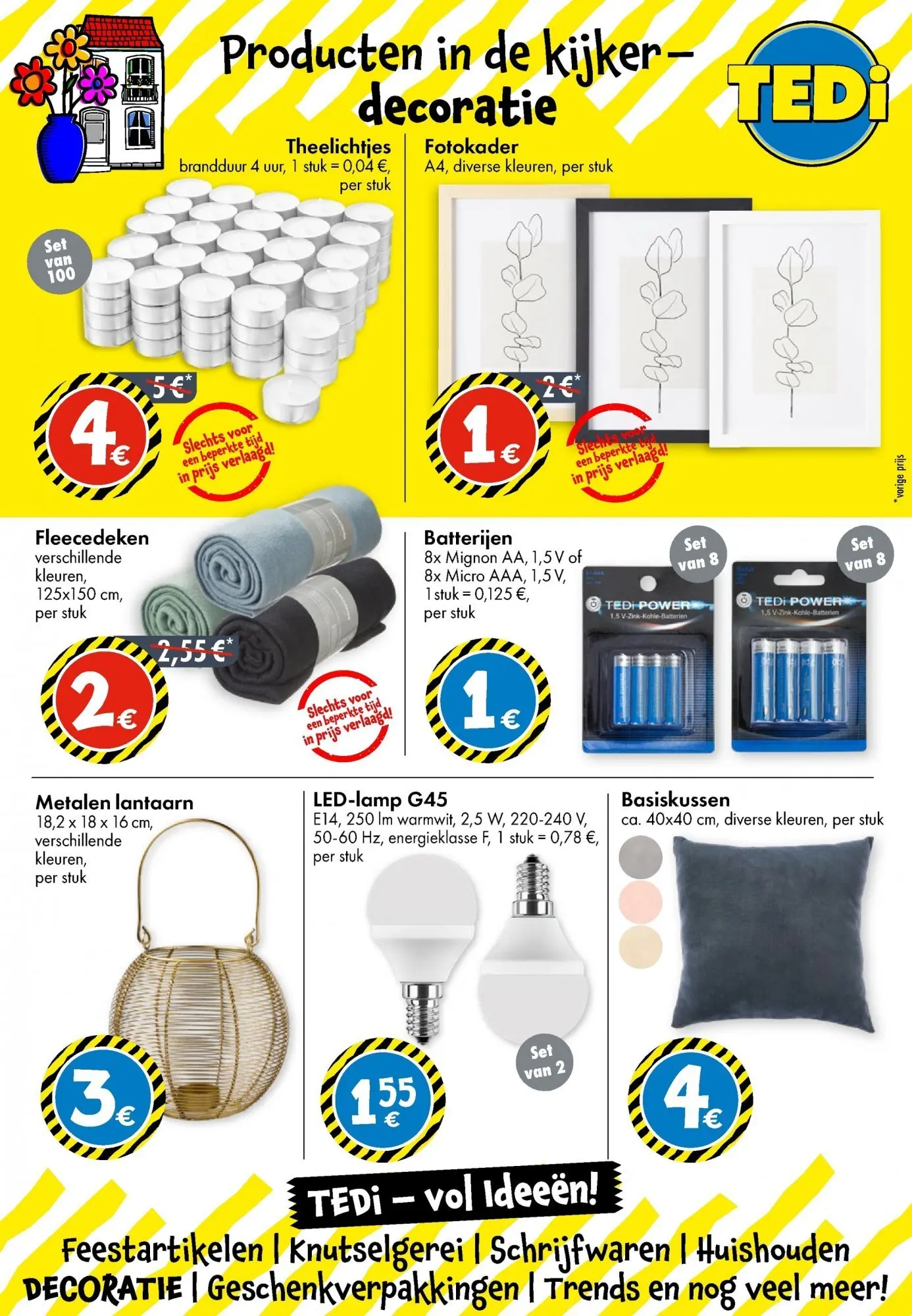 TEDi - TEDi folder tot 21.12.2025 vanaf 14/12/2025 | Pagina: 9 | Producten: Lantaarn, Batterijen, Feestartikelen, Ledlamp