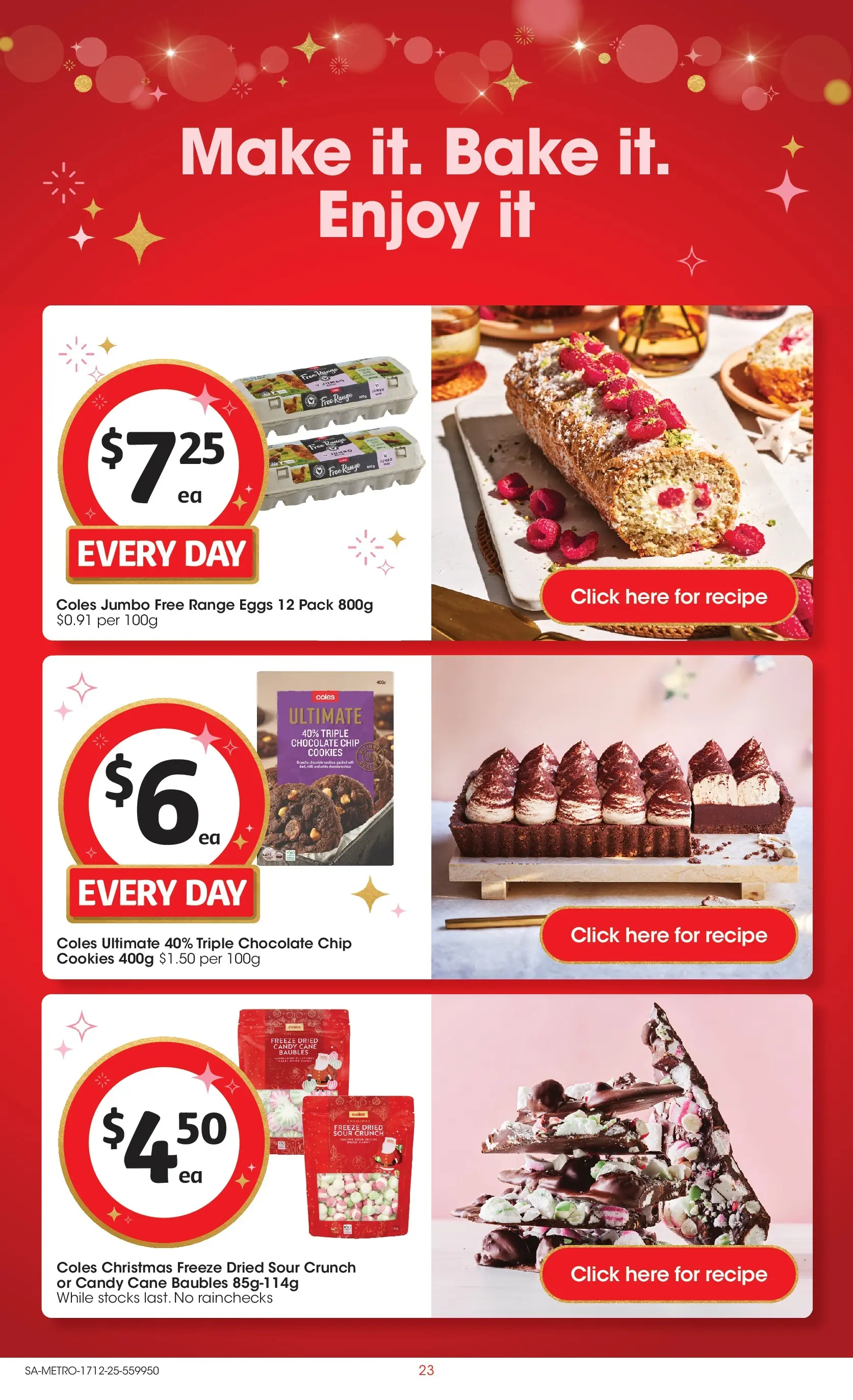 ﻿Coles catalogue valid from 17/12/2025 > Online Australia | Page: 23 | Products: Eggs, Chocolate