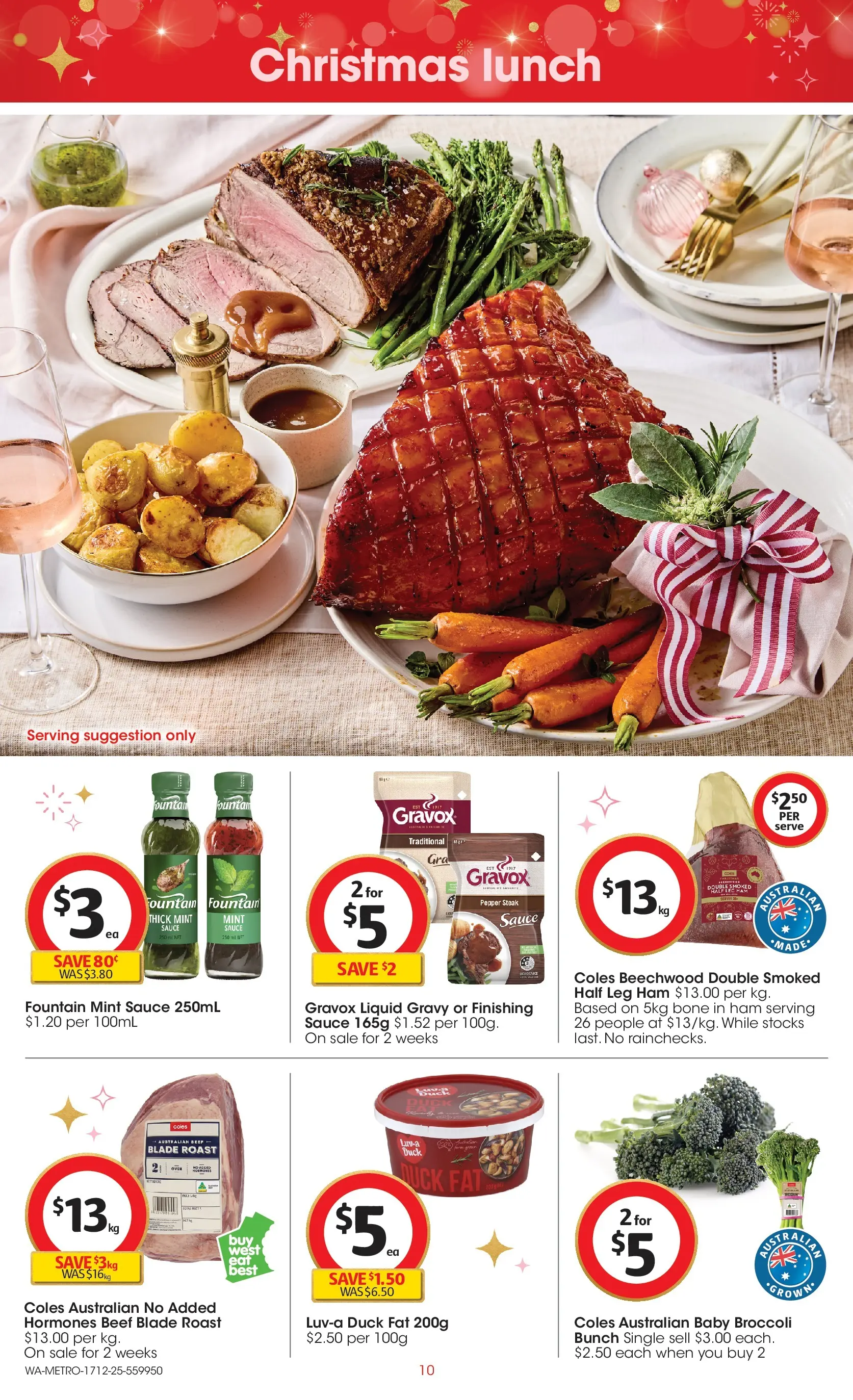 ﻿Coles catalogue valid from 16/12/2025 > Online Australia | Page: 10 | Products: Duck, Beef, Steak, Sauce
