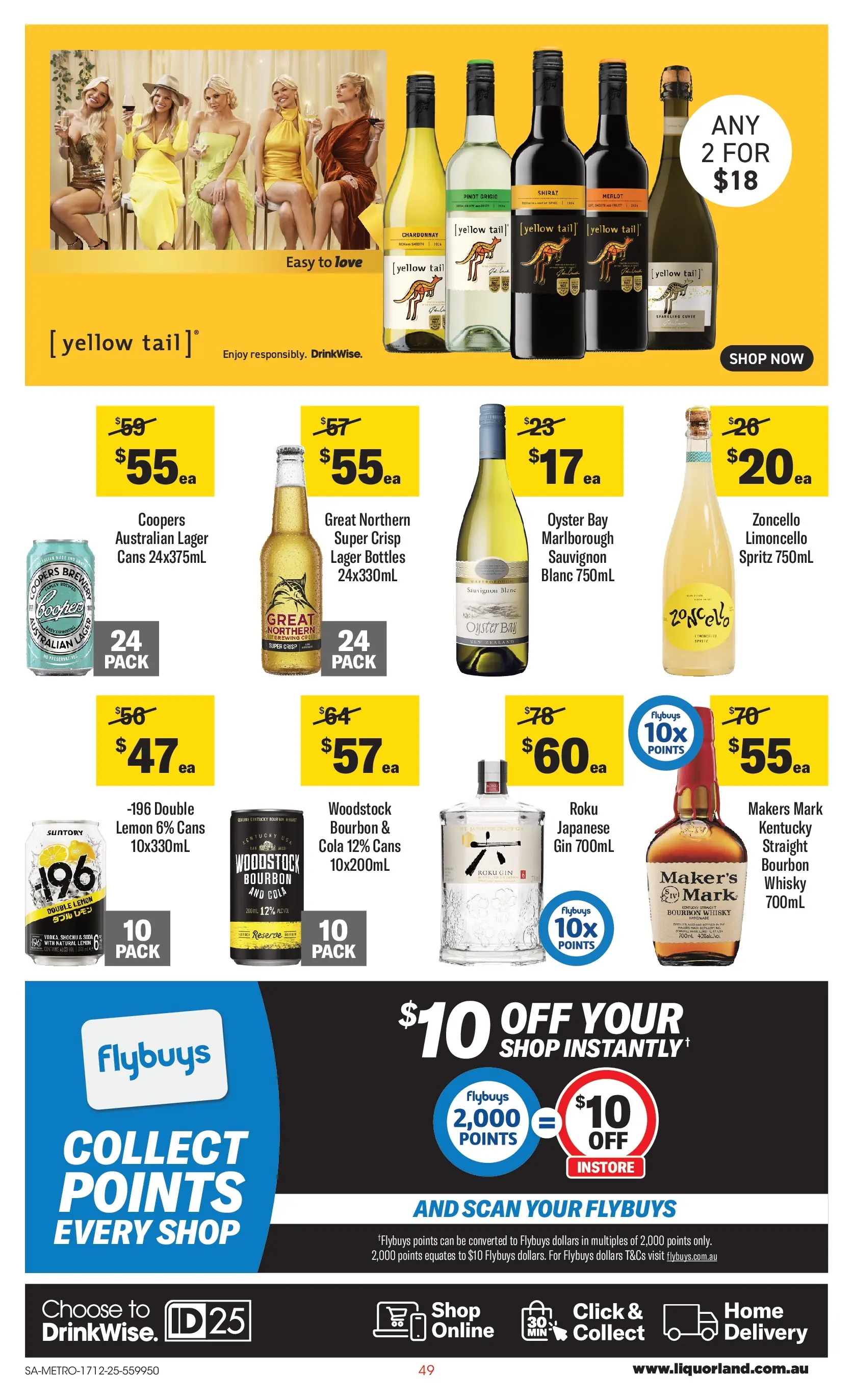 ﻿Coles catalogue valid from 17/12/2025 > Online Australia | Page: 49 | Products: Bourbon, Gin, Lemon