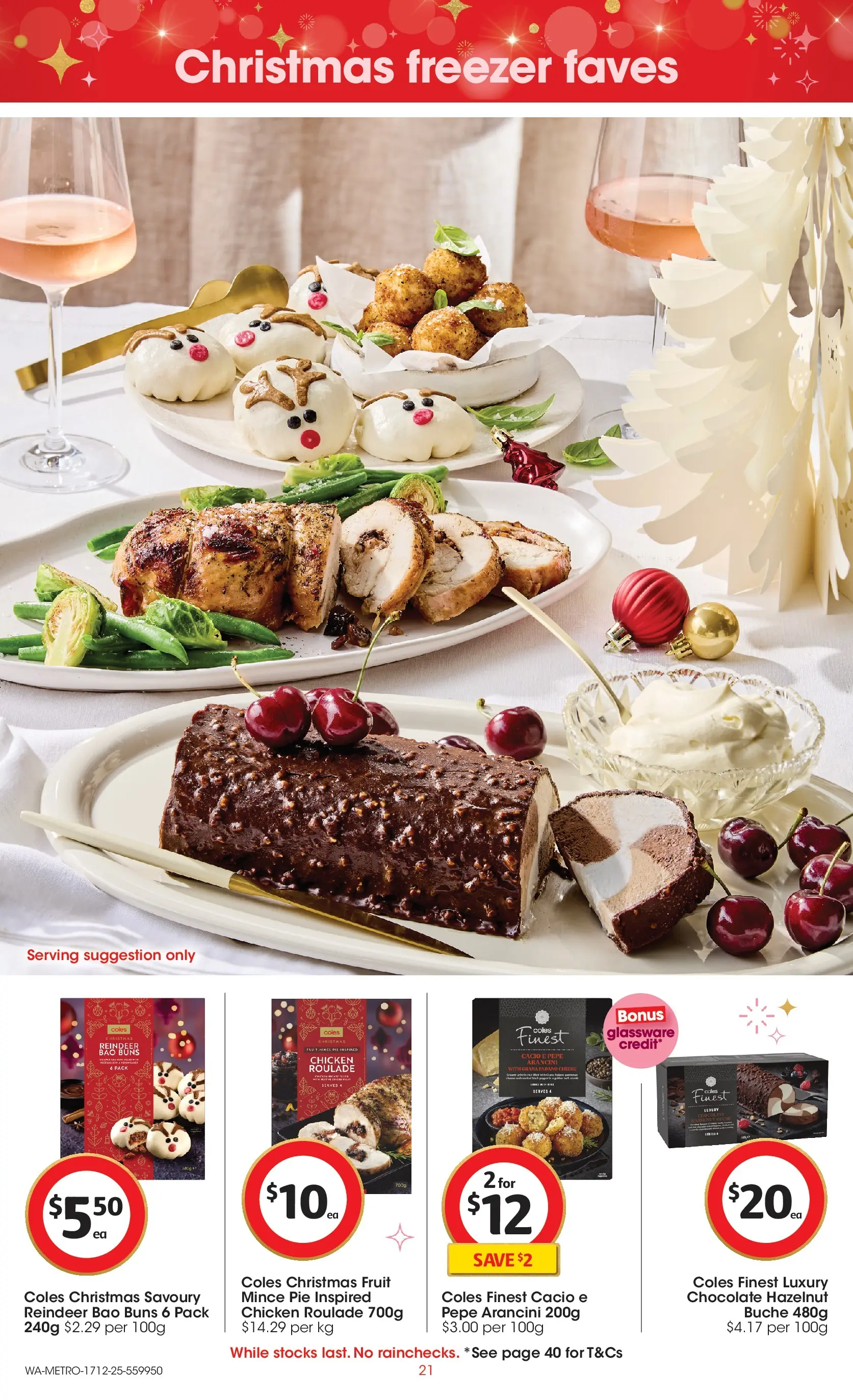 ﻿Coles catalogue valid from 16/12/2025 > Online Australia | Page: 21 | Products: Chocolate, Glassware, Chicken, Freezer
