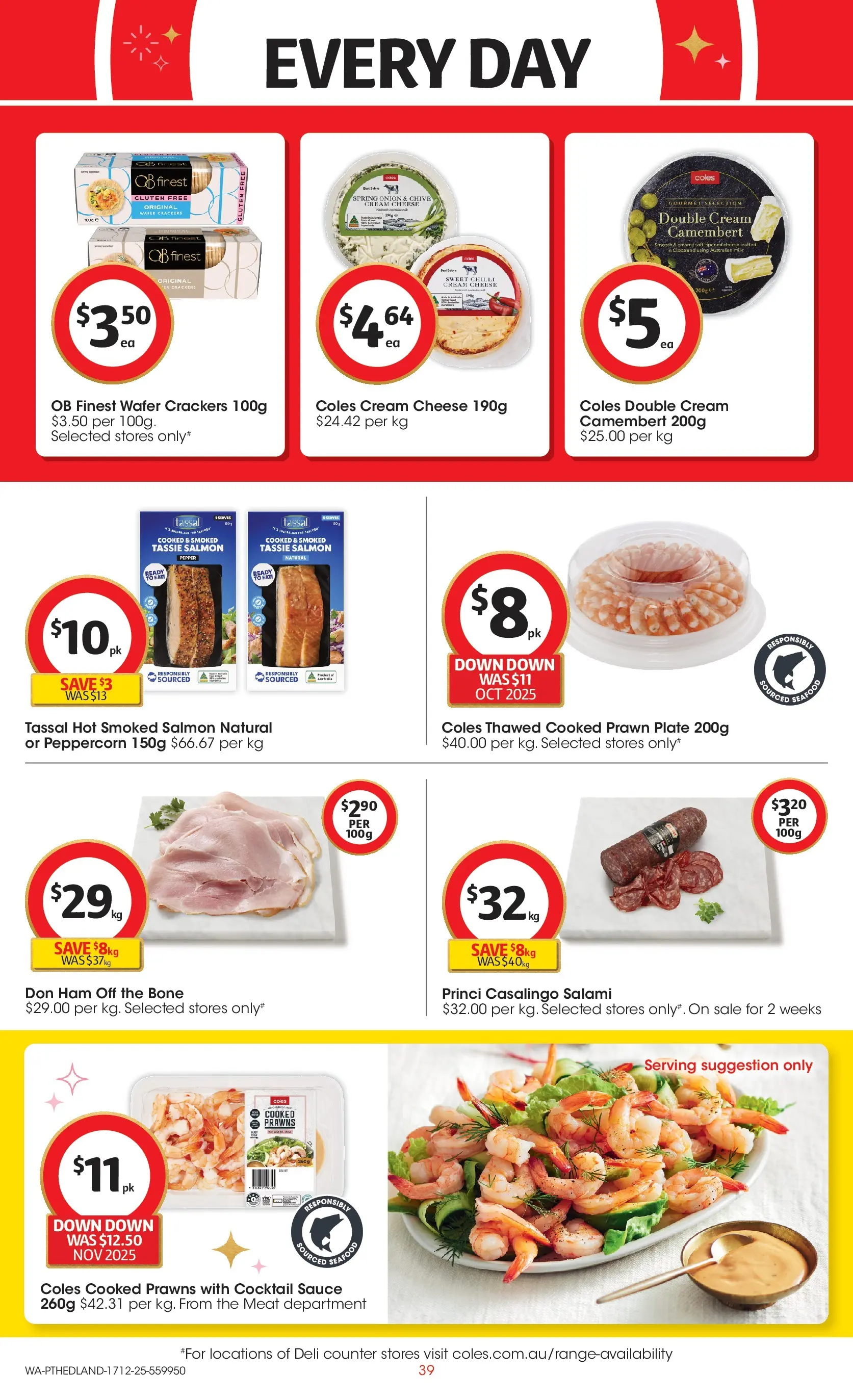 ﻿Coles catalogue valid from 17/12/2025 > Online Australia | Page: 39 | Products: Milk, Meat, Prawns, Chilli