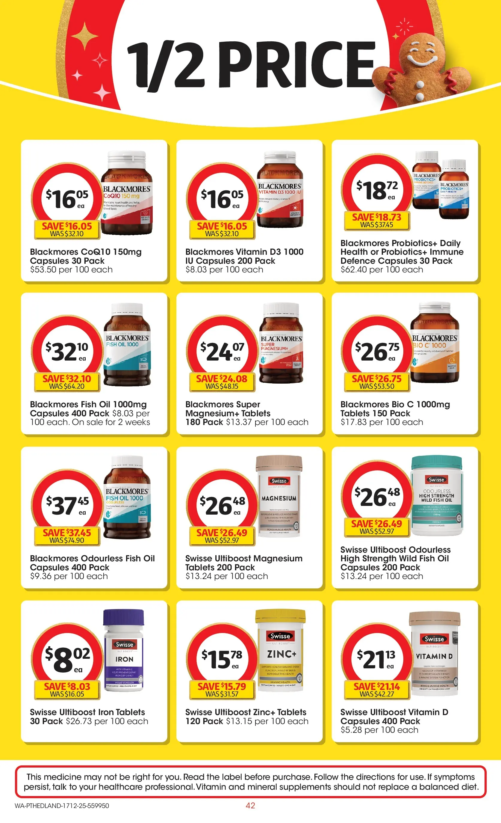 ﻿Coles catalogue valid from 17/12/2025 > Online Australia | Page: 42 | Products: Oil, Fish, Iron, Vitamin