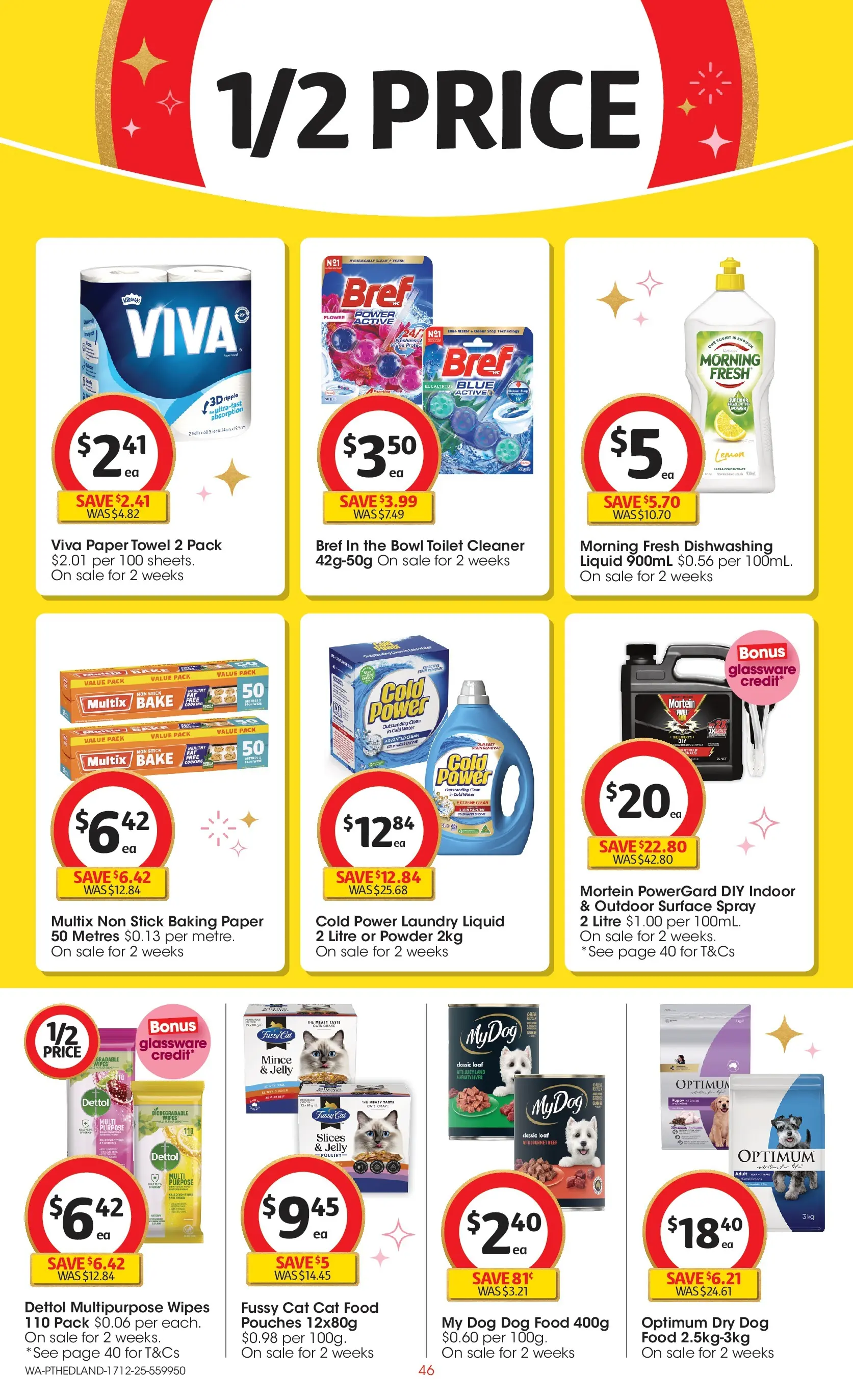 ﻿Coles catalogue valid from 17/12/2025 > Online Australia | Page: 46 | Products: Toilet, Powder, Glassware, Water