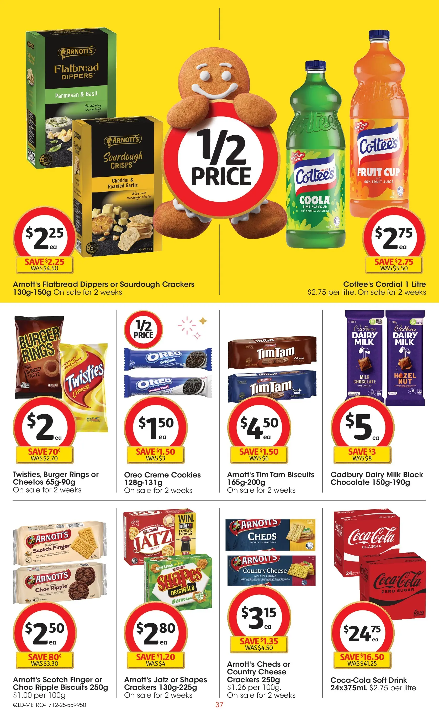 ﻿Coles catalogue valid from 17/12/2025 > Online Australia | Page: 37 | Products: Cheese, Biscuits, Lime, Oven