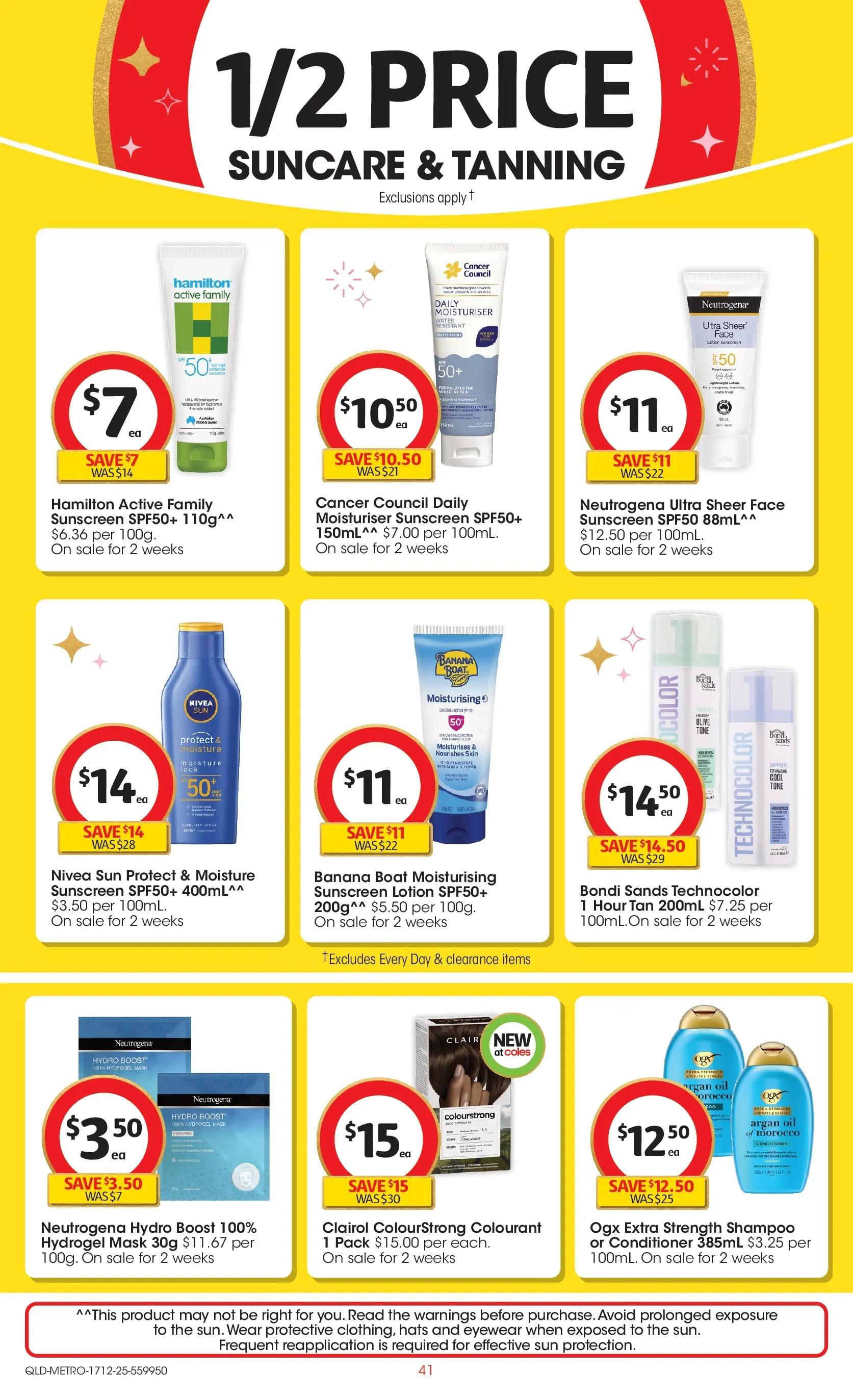 ﻿Coles catalogue valid from 17/12/2025 > Online Australia | Page: 41 | Products: Oil, Mask, Lotion, Moisturiser