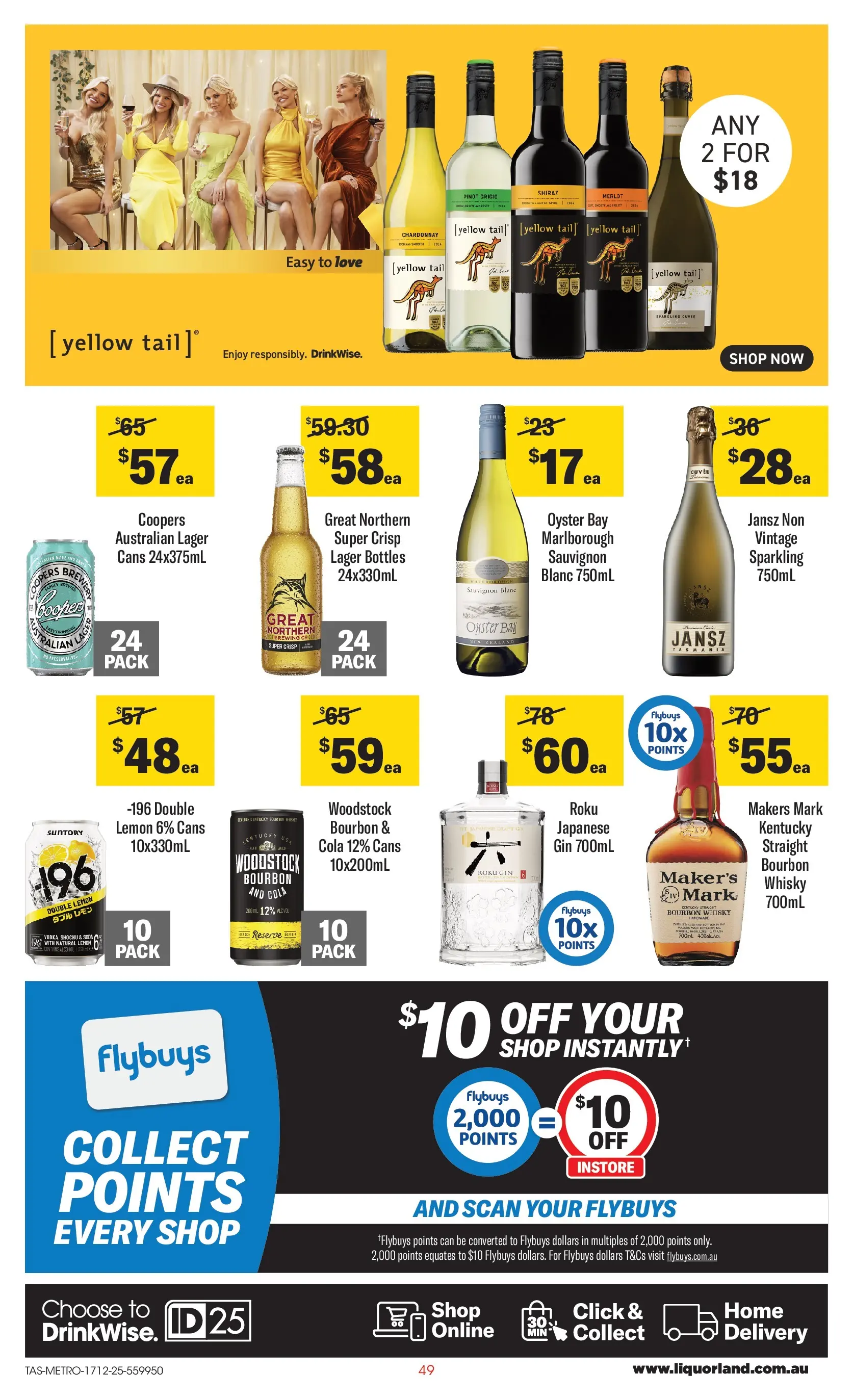 ﻿Coles catalogue valid from 17/12/2025 > Online Australia | Page: 49 | Products: Bourbon, Gin, Lemon
