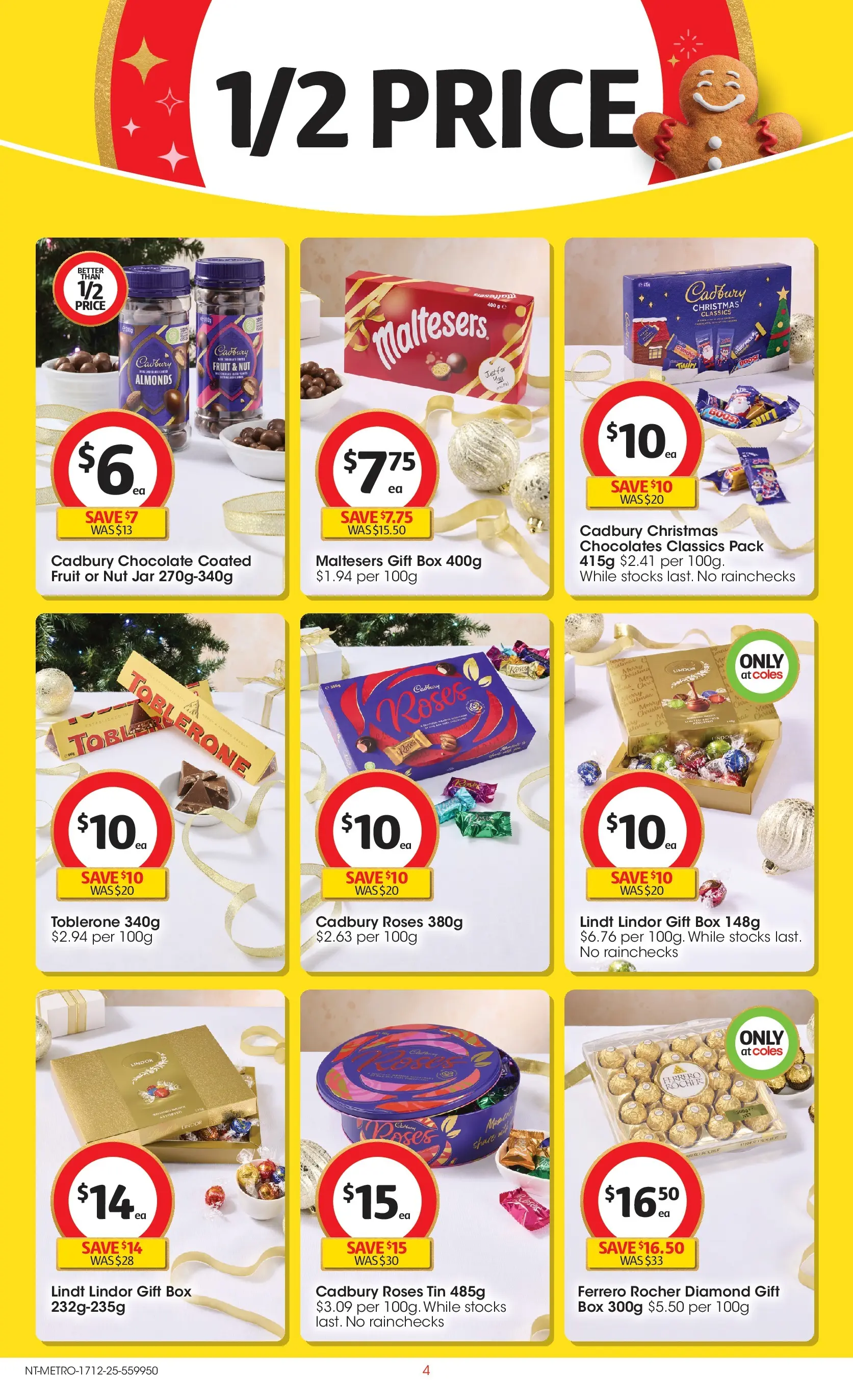 ﻿Coles catalogue valid from 17/12/2025 > Online Australia | Page: 4 | Products: Box, Diamond, Almonds, Chocolate