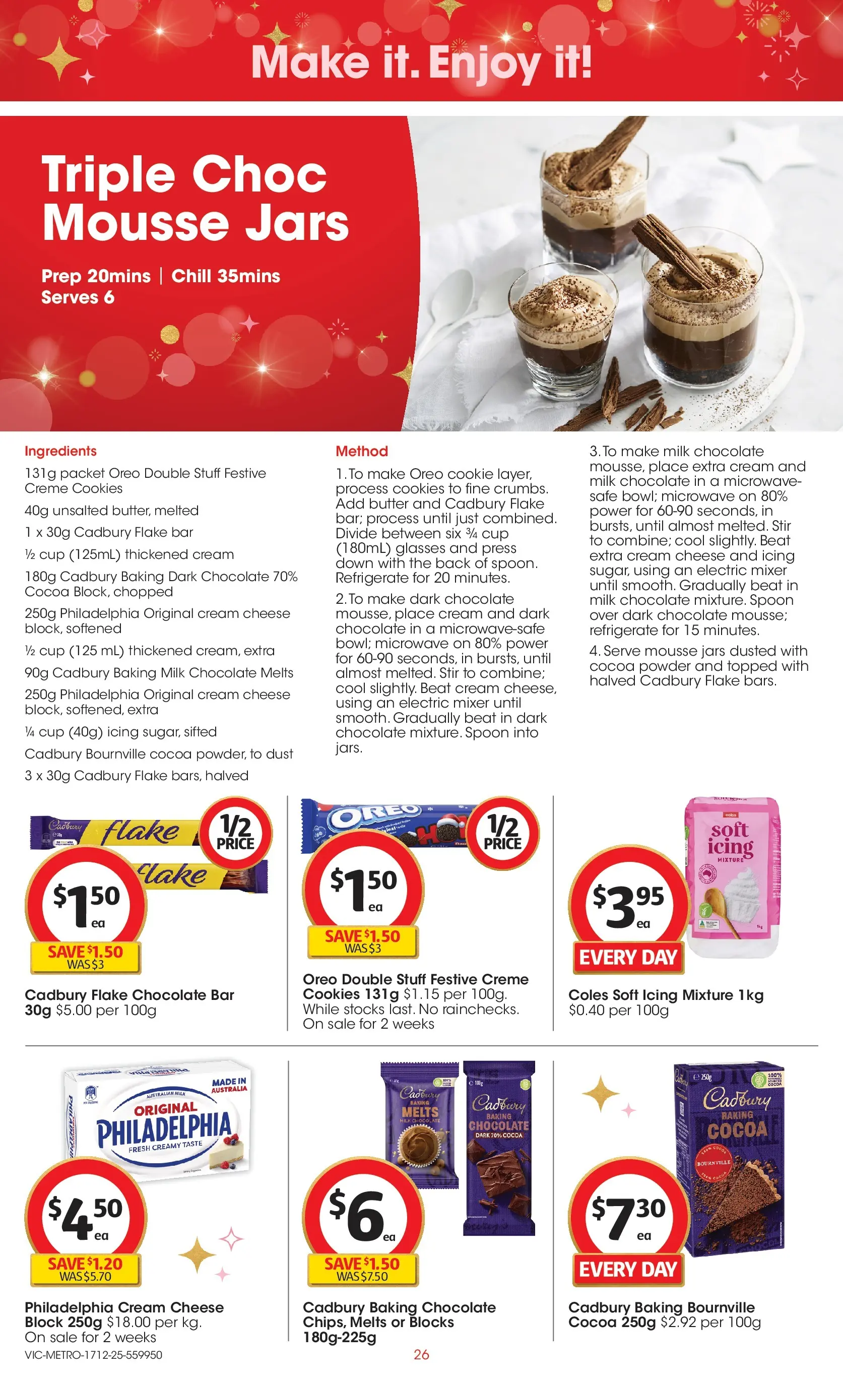 ﻿Coles catalogue valid from 16/12/2025 > Online Australia | Page: 26 | Products: Powder, Butter, Glasses, Mixer