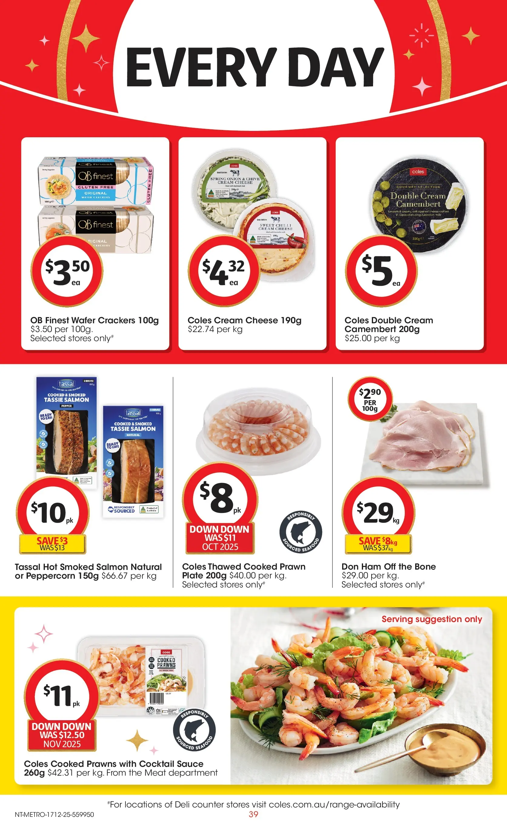 ﻿Coles catalogue valid from 17/12/2025 > Online Australia | Page: 39 | Products: Ham, Cream, Salmon, Chilli