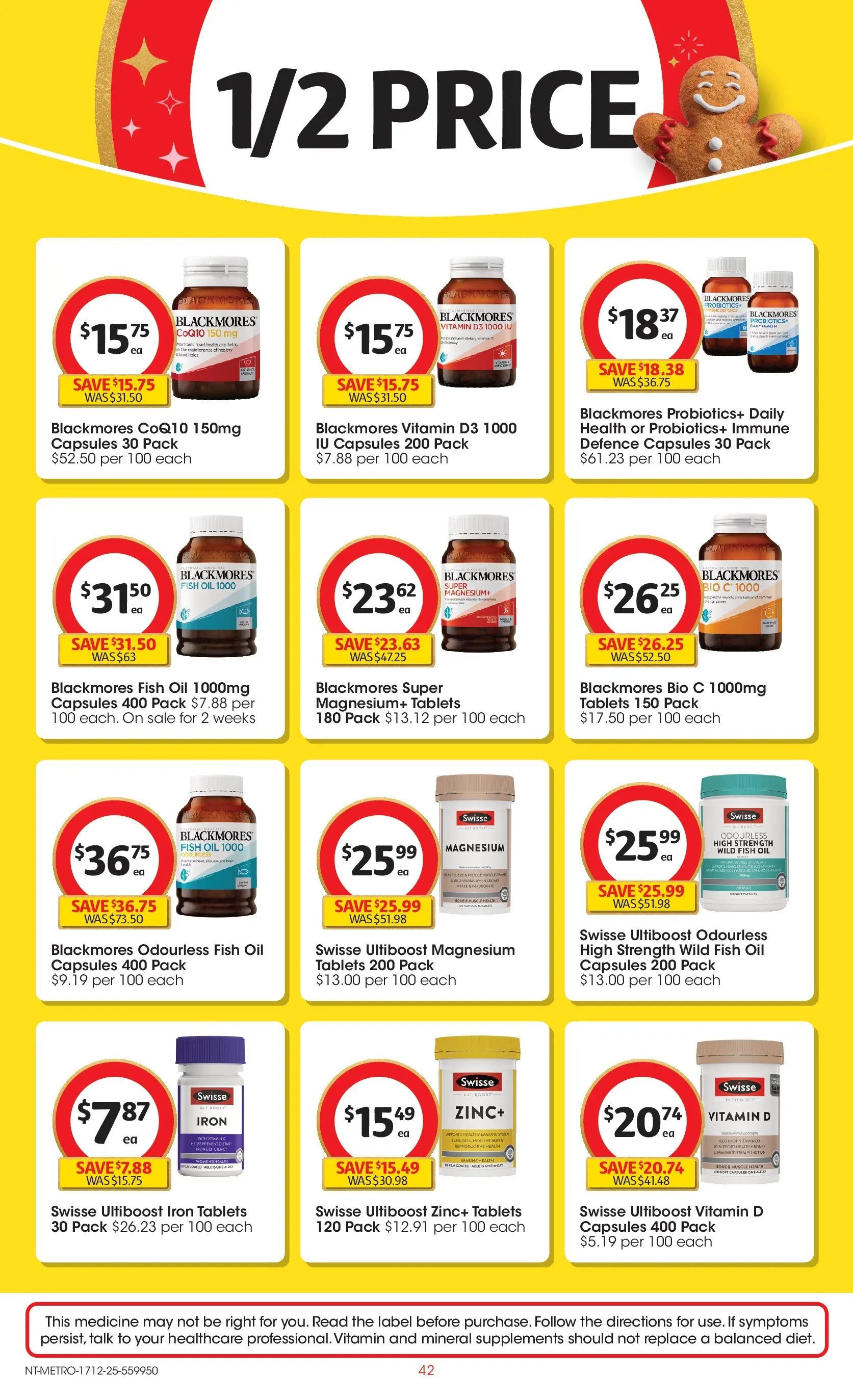 ﻿Coles catalogue valid from 17/12/2025 > Online Australia | Page: 42 | Products: Fish, Fish oil, Iron, Zinc