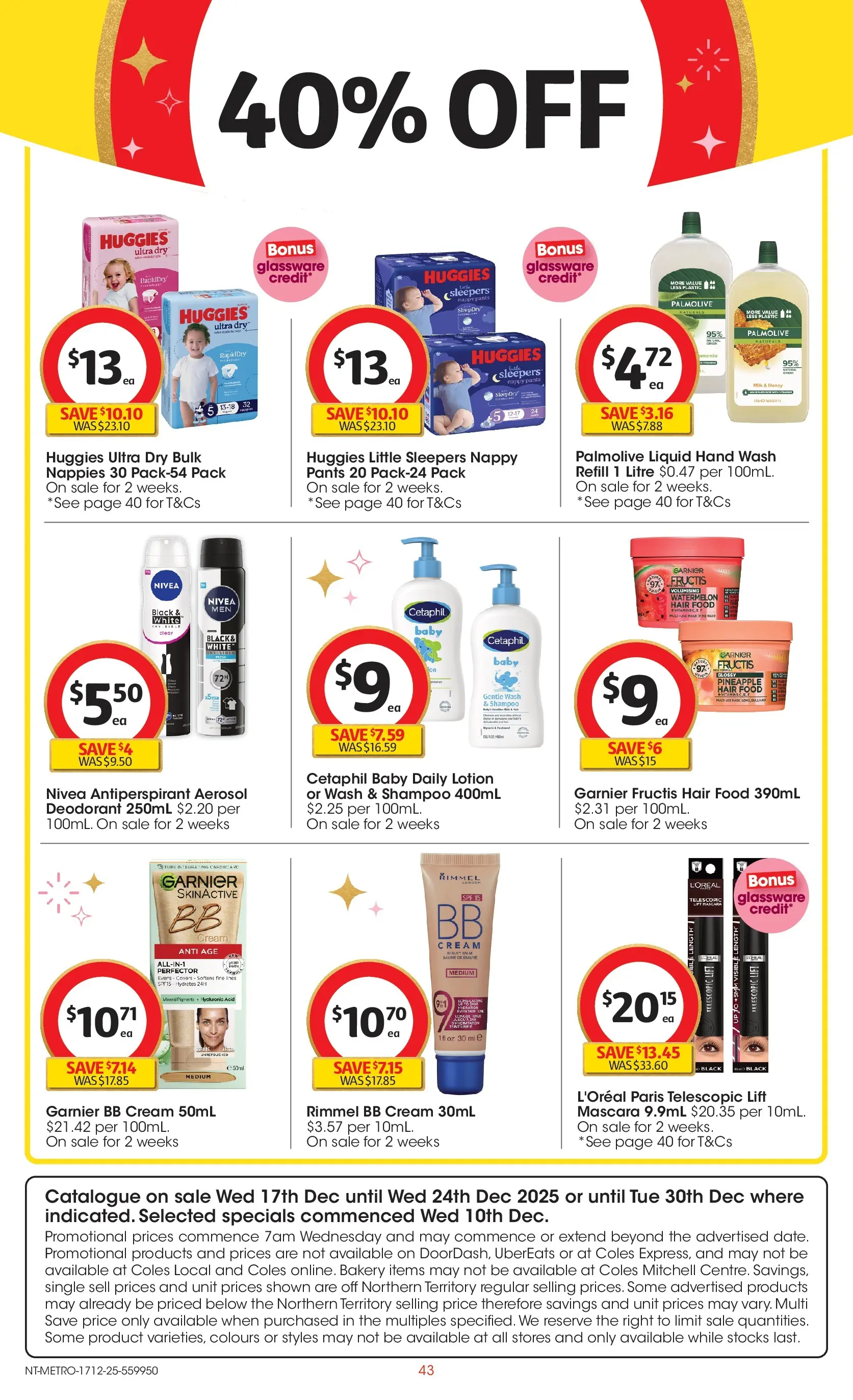 ﻿Coles catalogue valid from 17/12/2025 > Online Australia | Page: 43 | Products: Honey, Pineapple, Watermelon, Hand wash