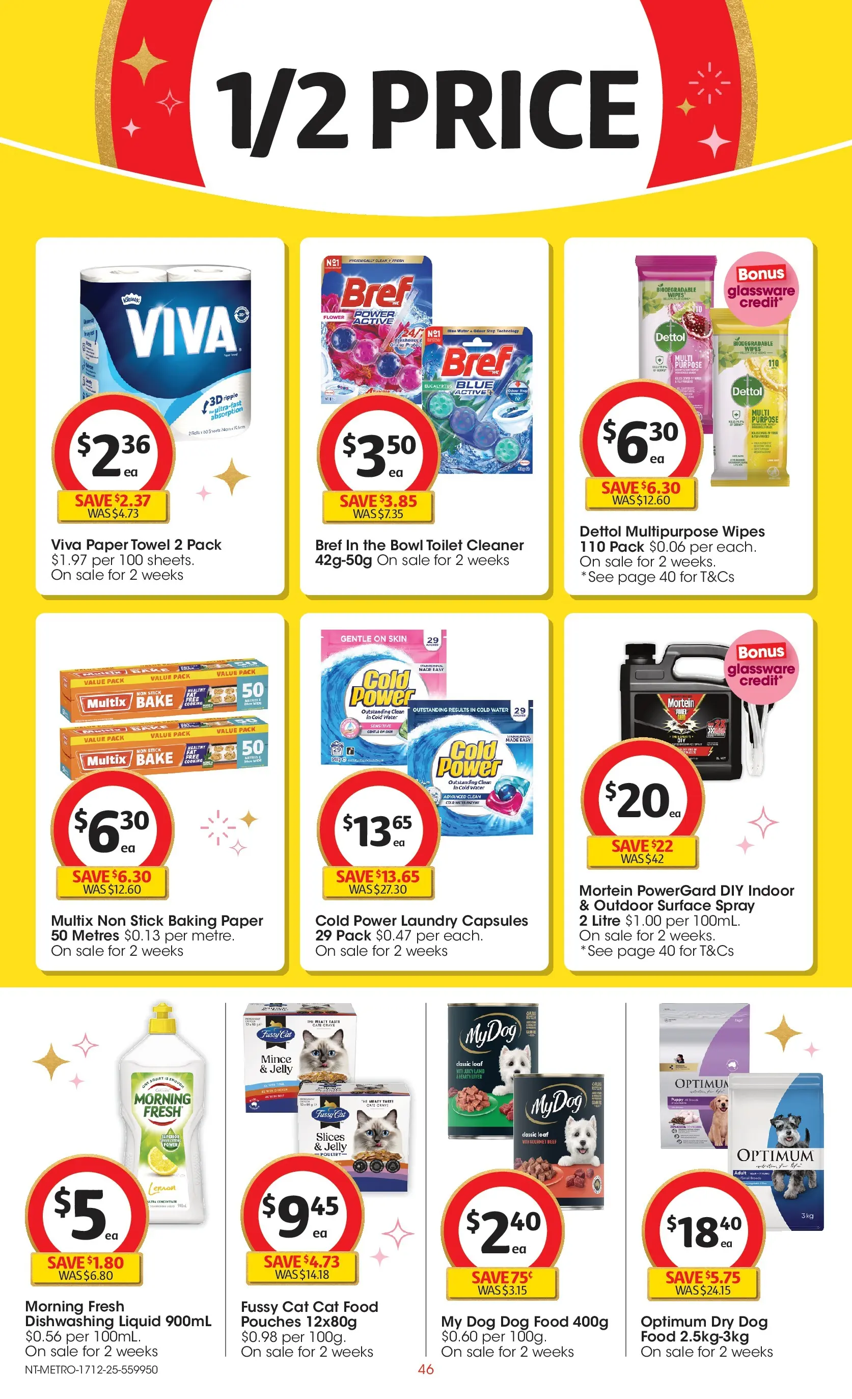 ﻿Coles catalogue valid from 17/12/2025 > Online Australia | Page: 46 | Products: Toilet, Glassware, Water, Laundry