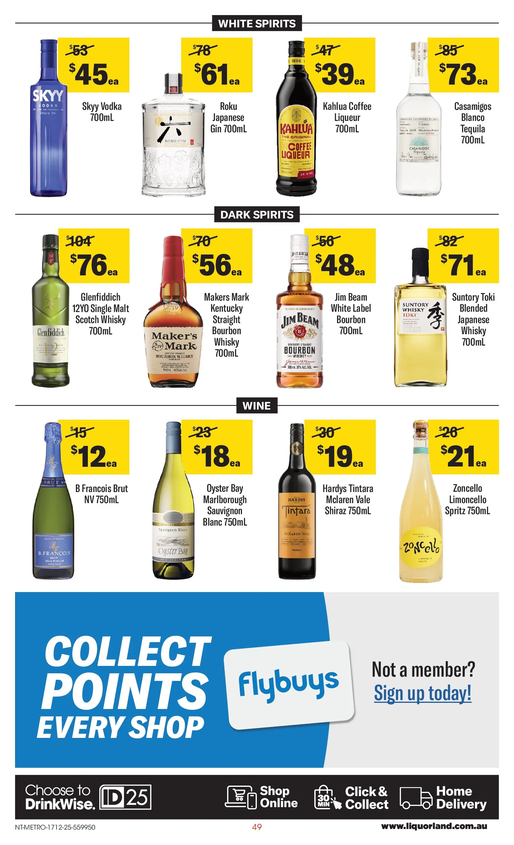 ﻿Coles catalogue valid from 17/12/2025 > Online Australia | Page: 49 | Products: Coffee, Wine, Bourbon, Whiskey