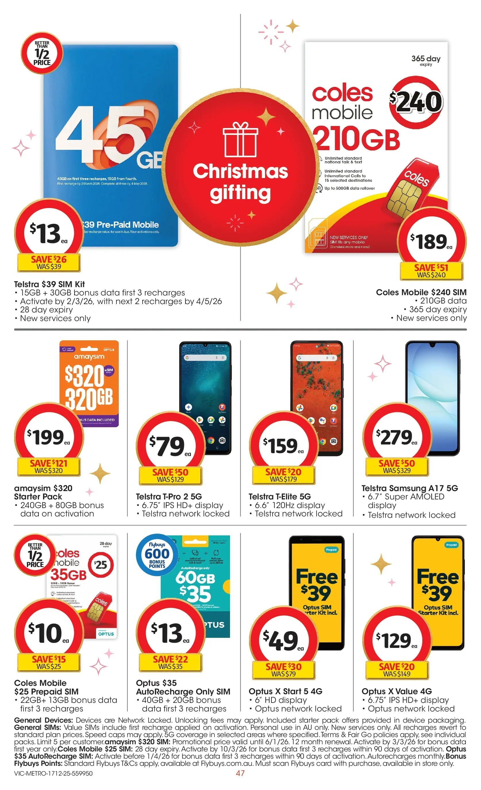 ﻿Coles catalogue valid from 16/12/2025 > Online Australia | Page: 47 | Products: Date, Device, Mobile