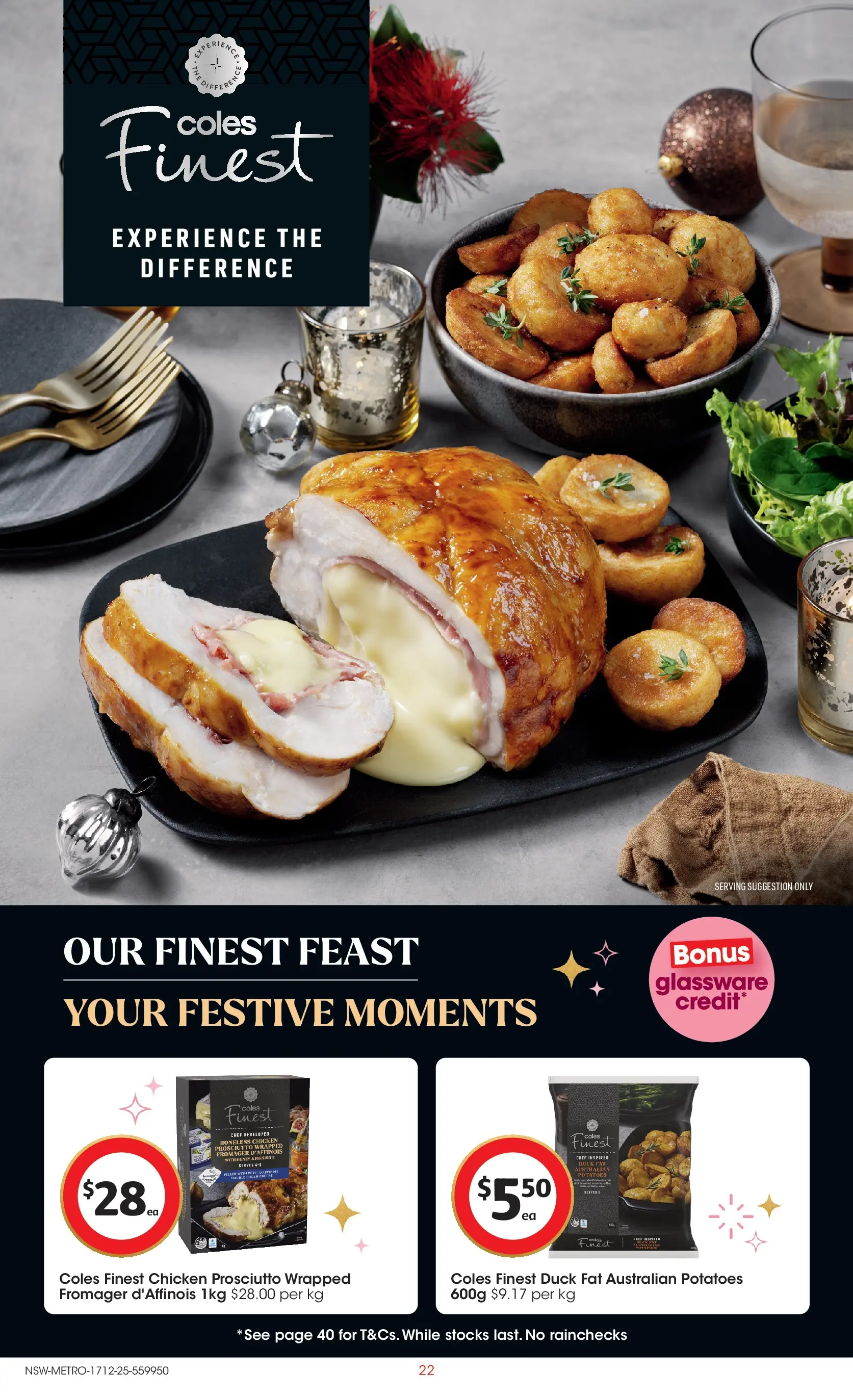 ﻿Coles catalogue valid from 17/12/2025 > Online Australia | Page: 22 | Products: Duck, Glassware, Honey, Chicken