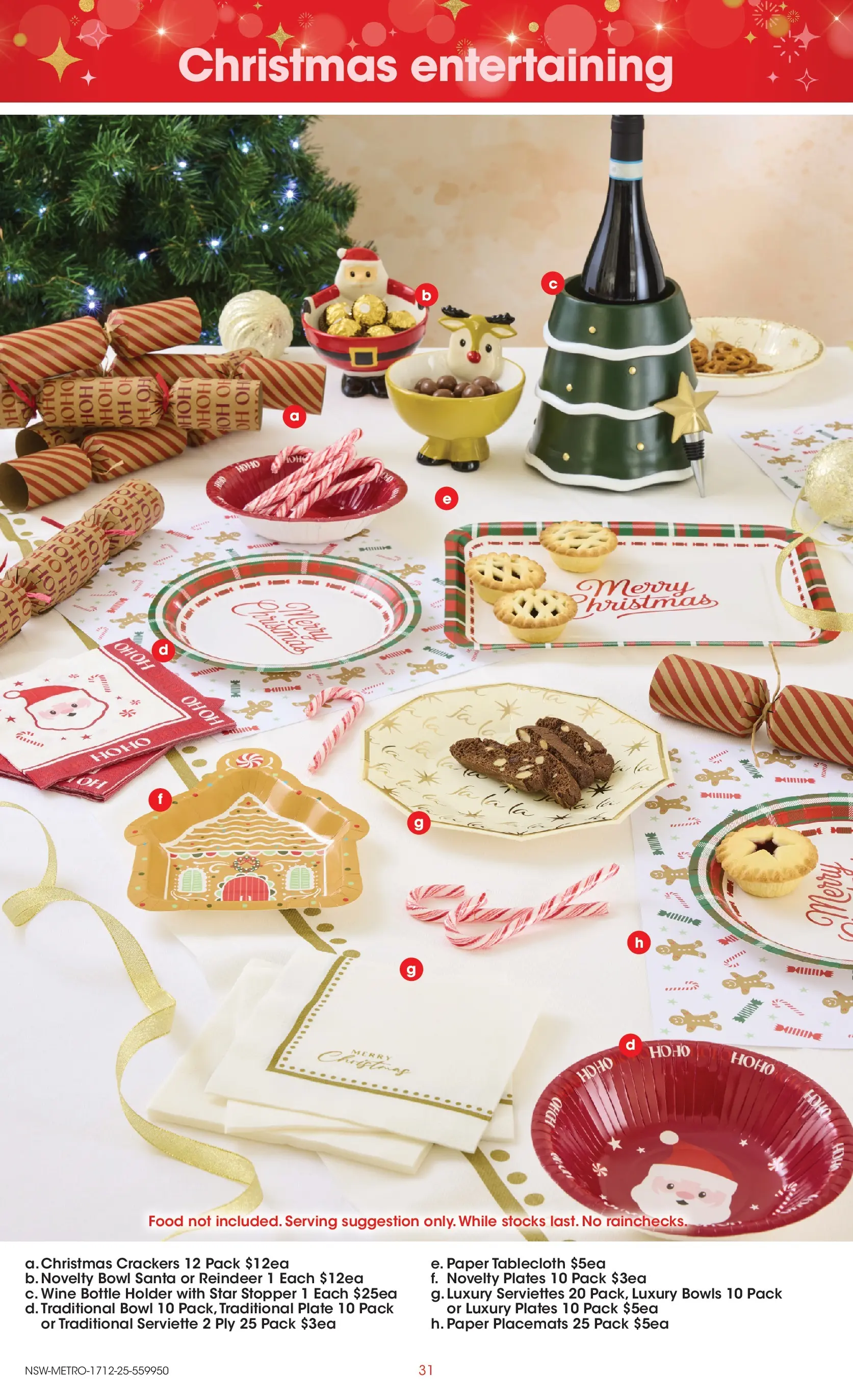 ﻿Coles catalogue valid from 17/12/2025 > Online Australia | Page: 31 | Products: Crackers, Wine, Novelty, Placemats