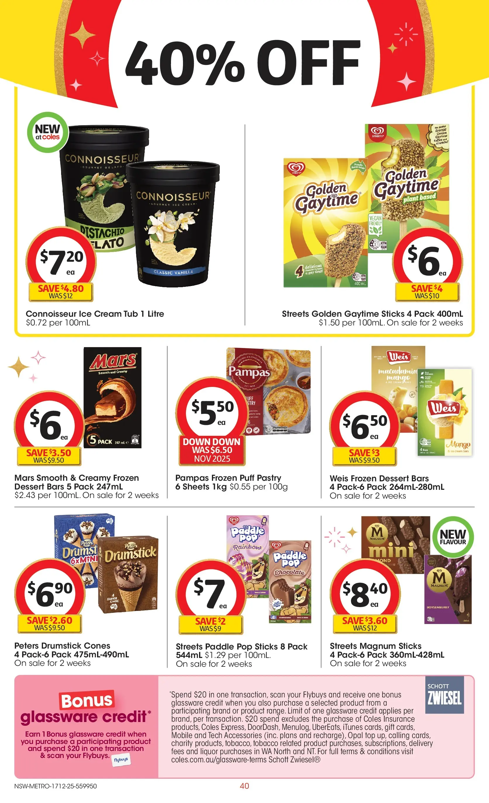 ﻿Coles catalogue valid from 17/12/2025 > Online Australia | Page: 40 | Products: Chocolate, Opal, Cream, Accessories