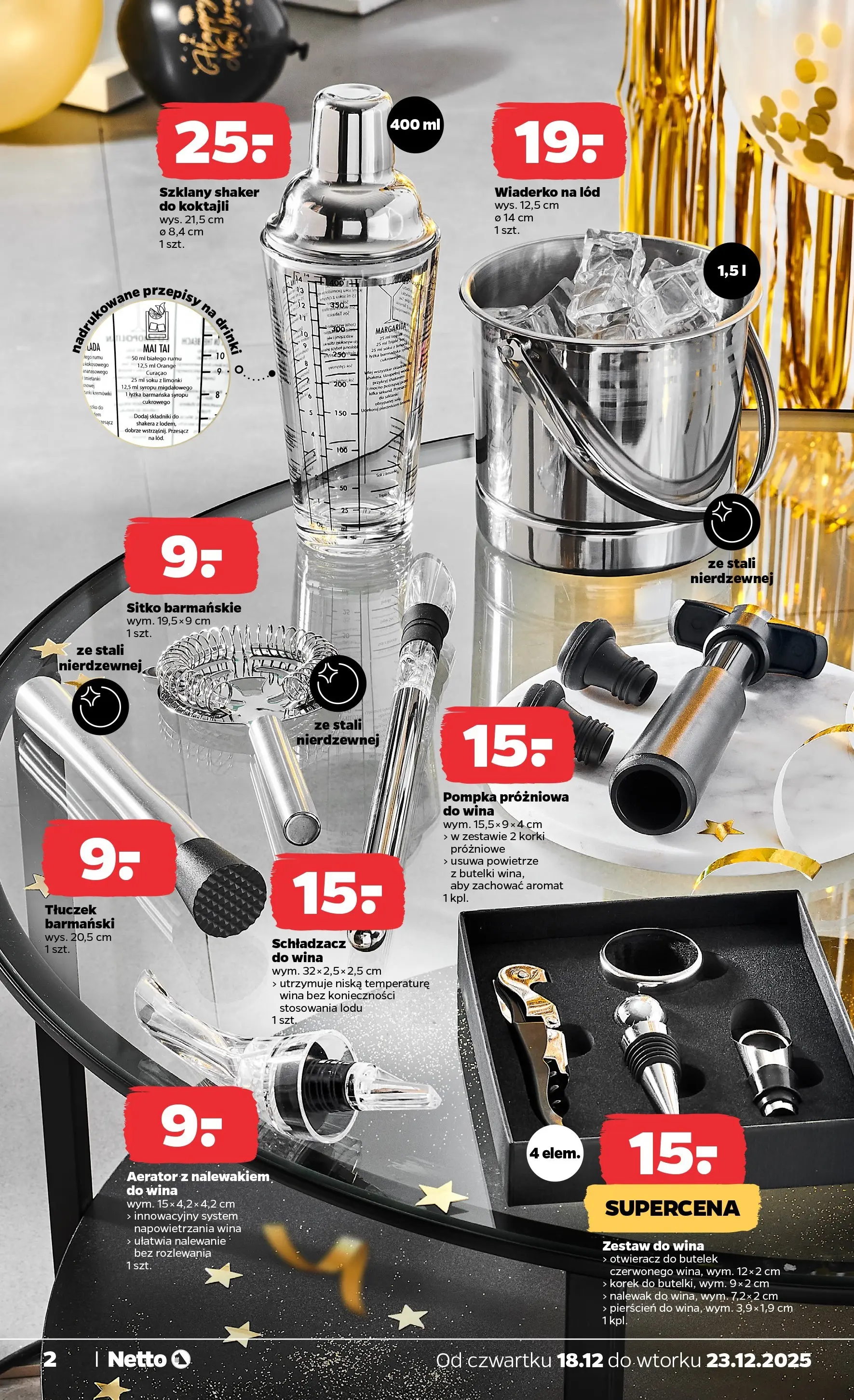 Netto gazetka - Non Food od 18.12.2025 - Aktualne promocje | Strona: 2 | Produkty: Lego, Szklanki