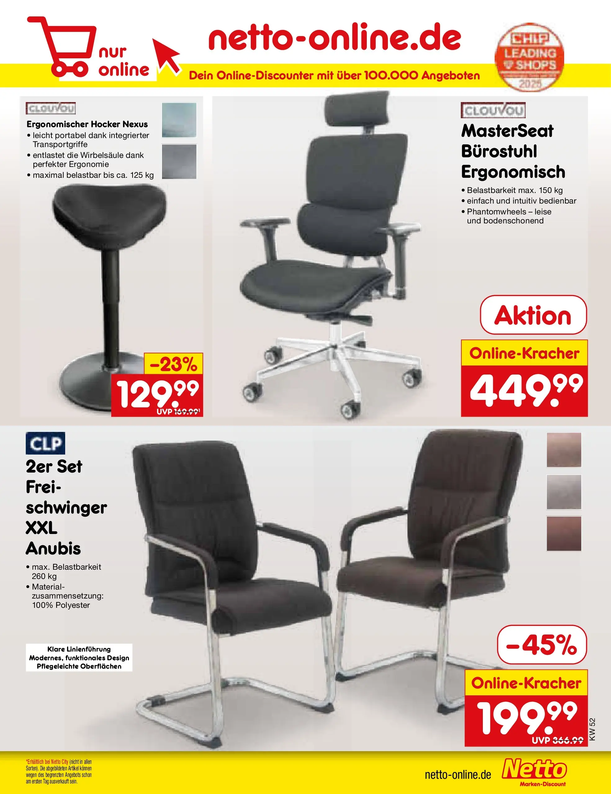 Netto Marken-Discount prospekt Bitterfeld-Wolfen	 (ab 22.12.2025) » Angebote | Seite: 49 | Produkte: Hocker