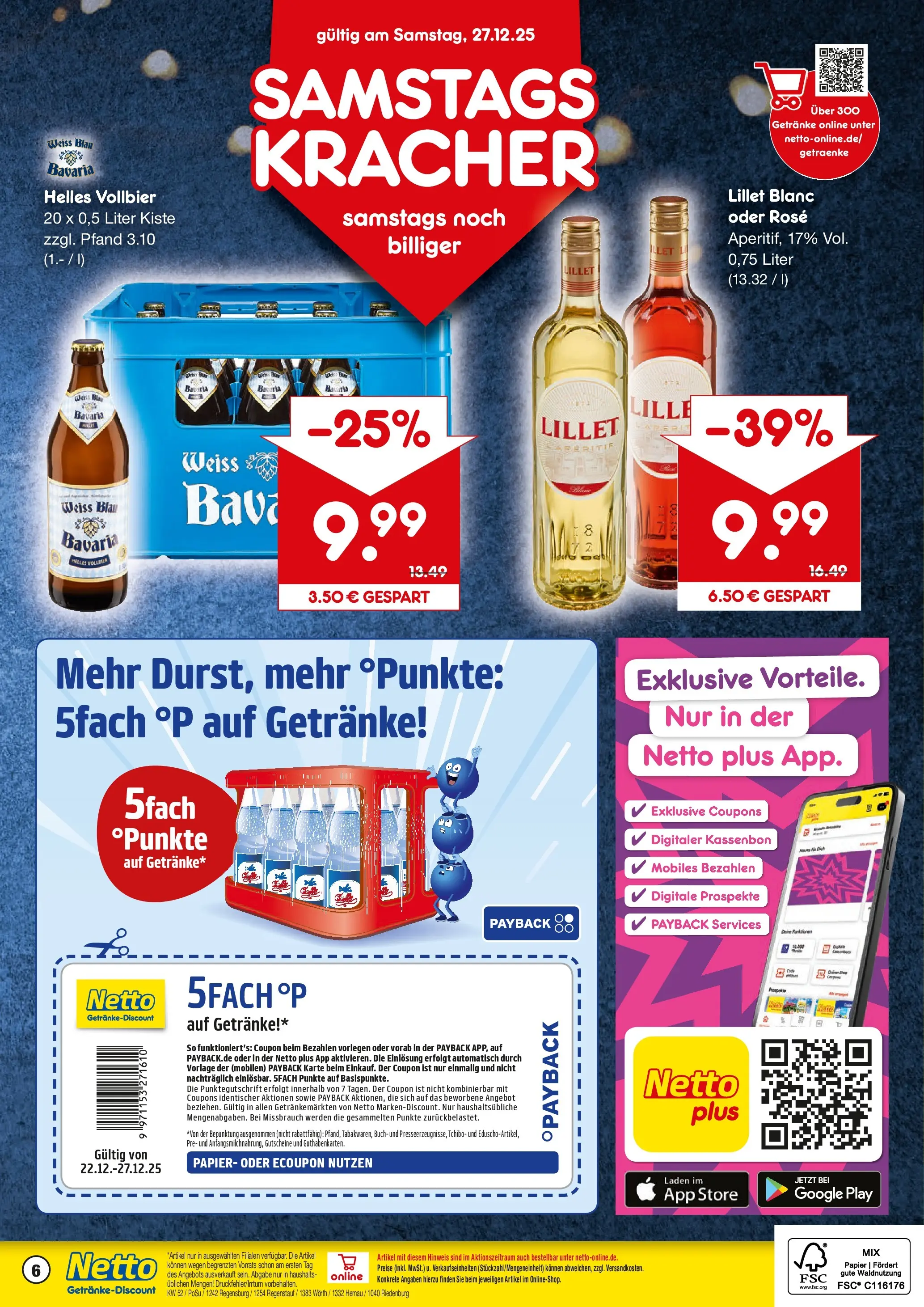 Netto Marken-Discount prospekt Hemau	 (ab 22.12.2025) » Angebote | Seite: 6 | Produkte: Lillet