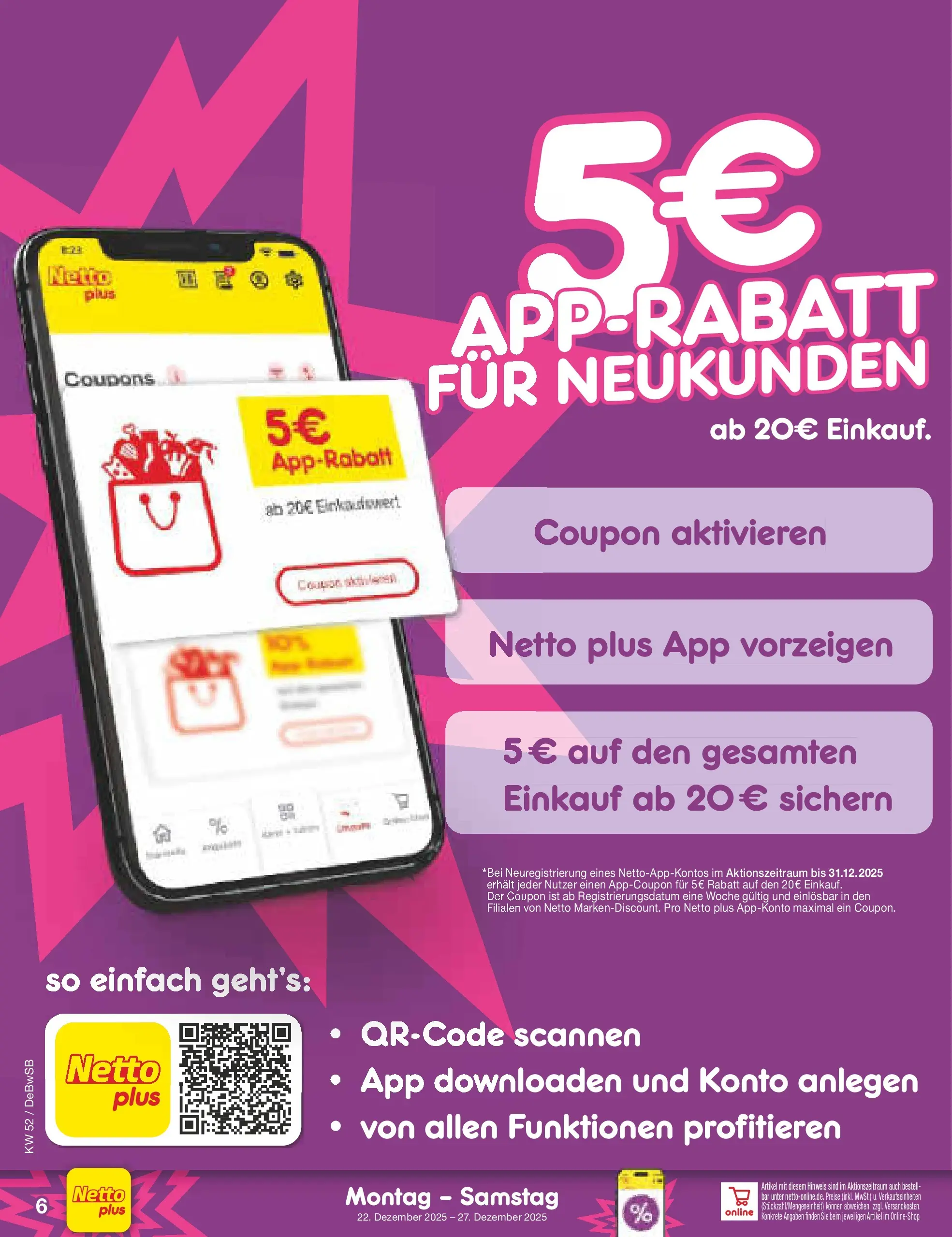 Netto Marken-Discount prospekt Waiblingen-Bittenfeld (ab 22.12.2025) » Angebote | Seite: 6 Netto Marken-Discount prospekt Waiblingen-Bittenfeld (ab 22.12.2025) » Angebote | Seite: 6