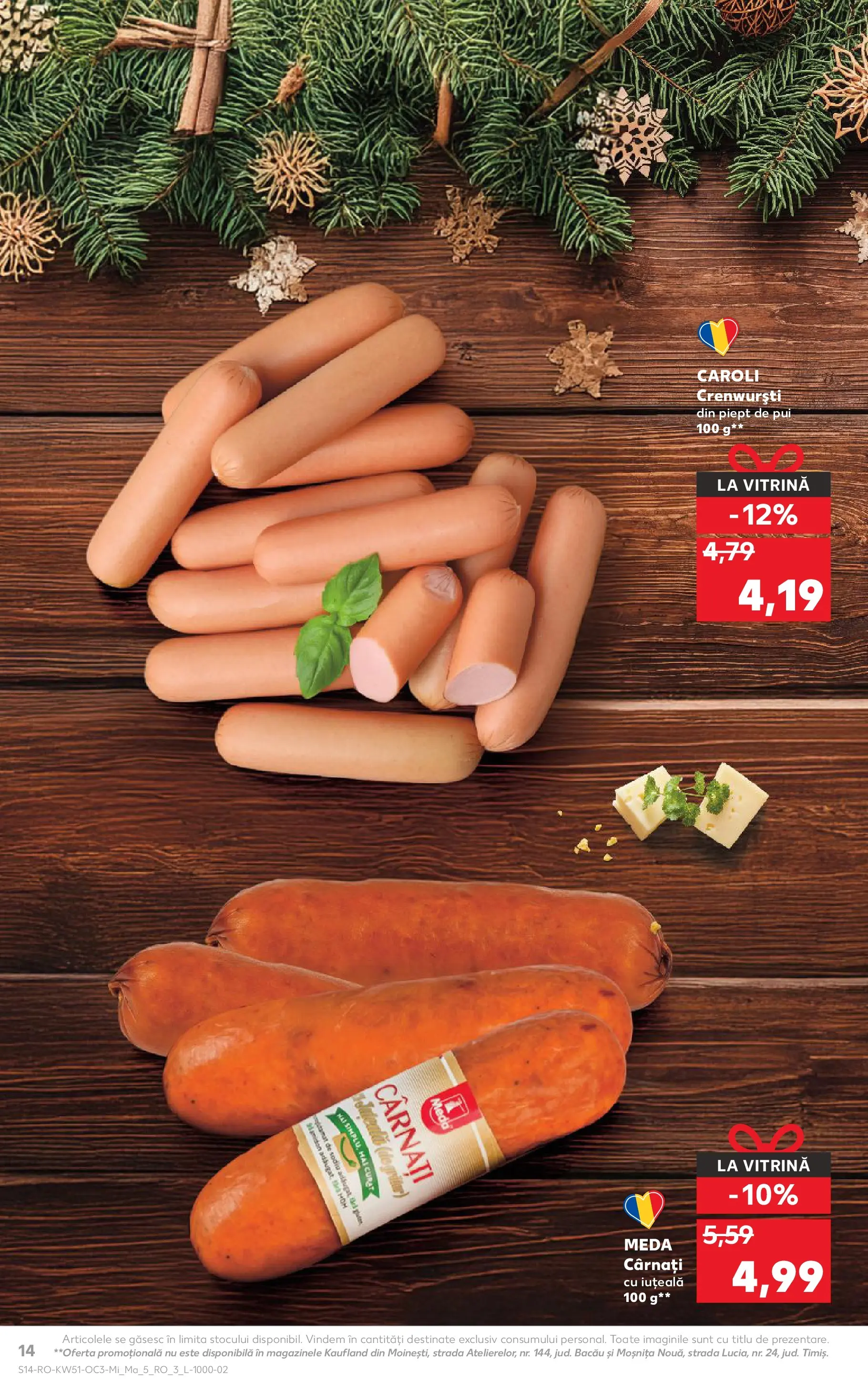 Catalog Kaufland - Constanța 17.12.2025 - Revista si Oferta | Pagină: 14 | Produse: Hacıyatmaz Kedi Oyuncağı, Vitrină, Cârnați