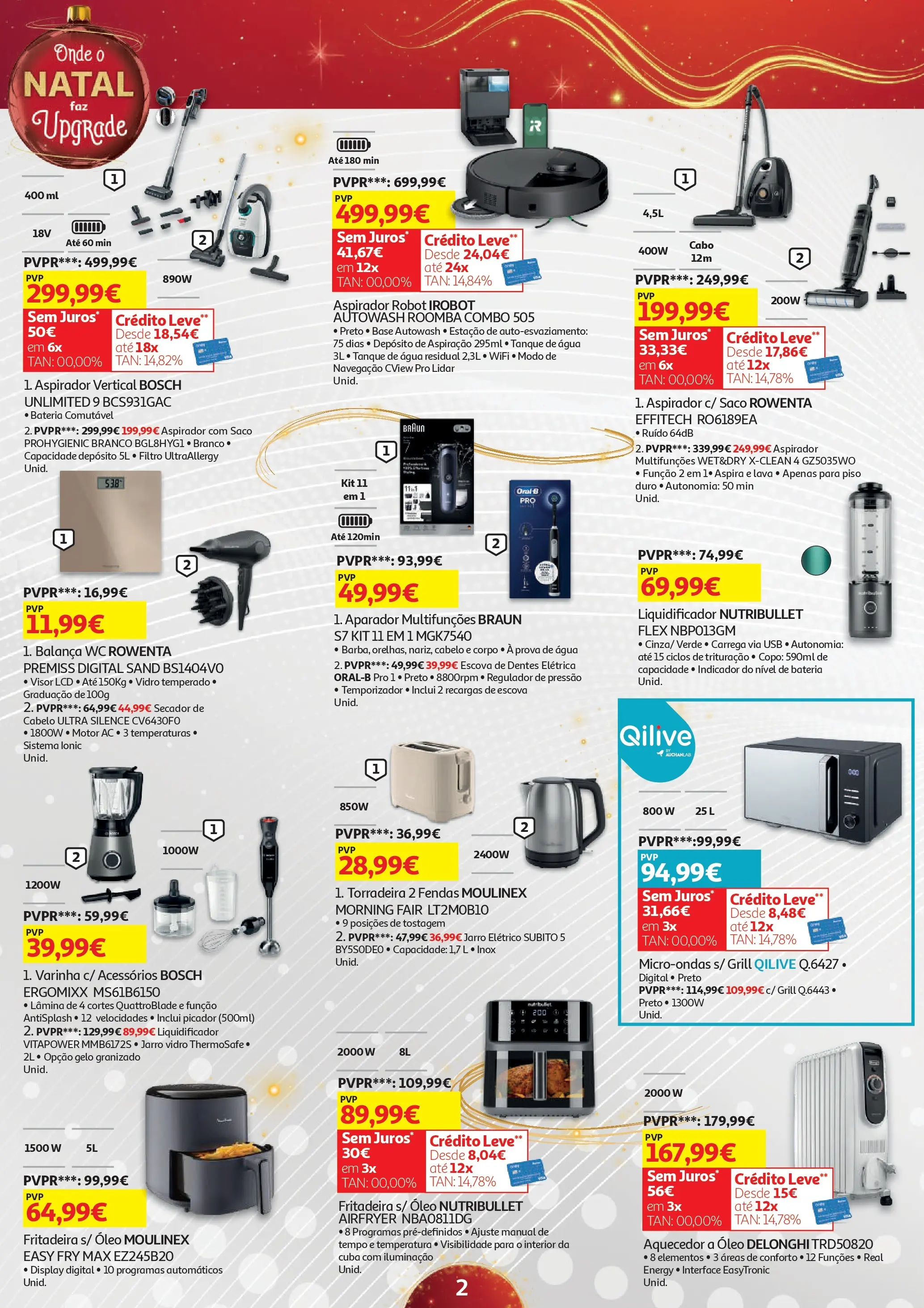 Auchan - Onde o Natal faz upgrade » de 17/12/2025 - 01/01/2026 | Página: 2 | Produtos: Cabo, Escova de dentes, Aparador, Óleo