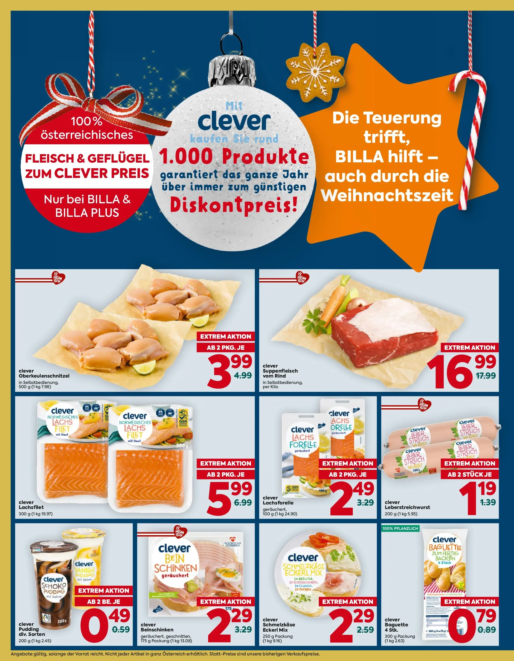 Billa Flugblatt - Wien ab 18.12.2025 - Angebote, Prospekt | Seite: 4 | Produkte: Sahne, Wurst, Jääkaappipakastin, Schinken