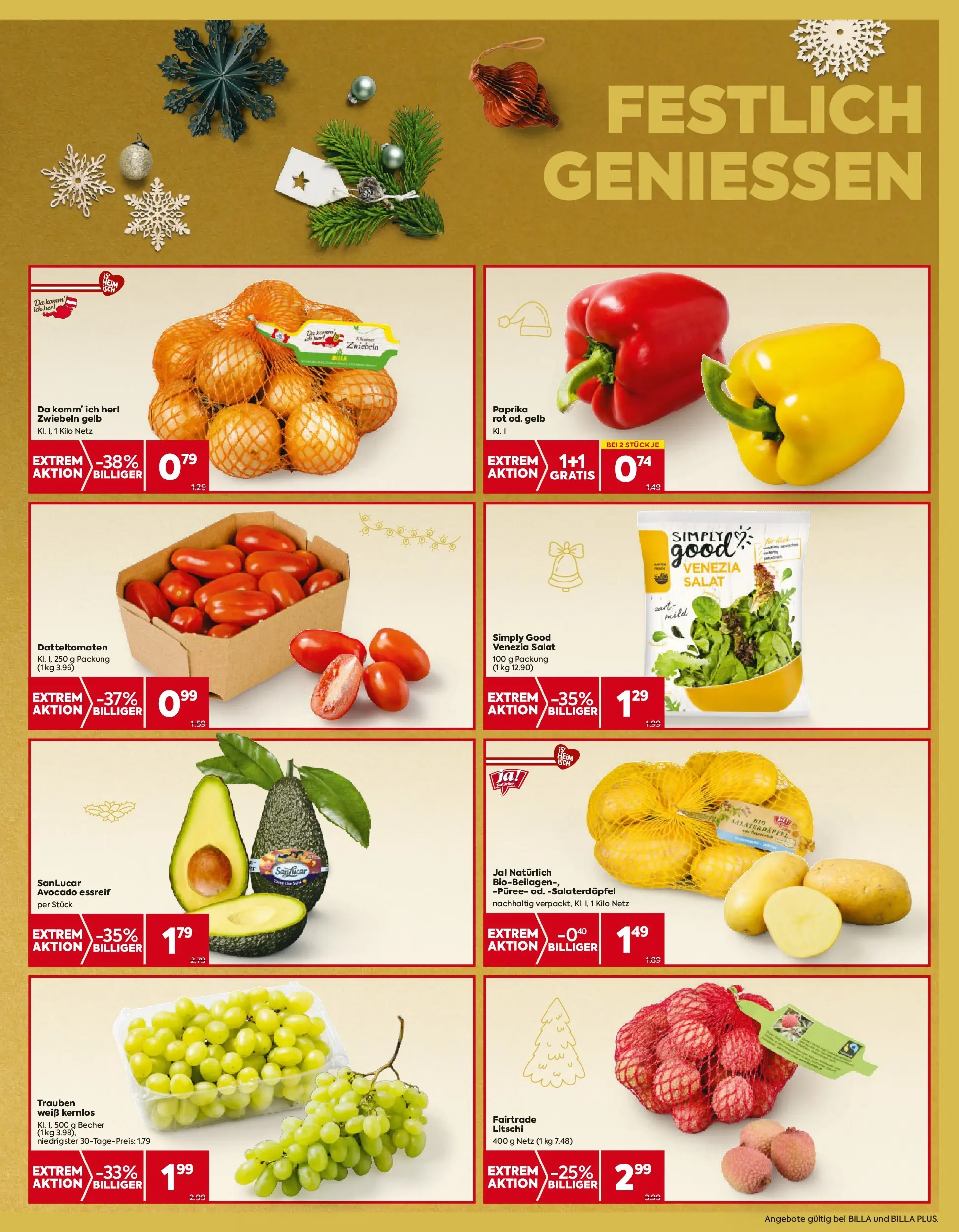 Billa Flugblatt - Wien ab 18.12.2025 - Angebote, Prospekt | Seite: 7 | Produkte: Salat, Avocado, Zwiebeln