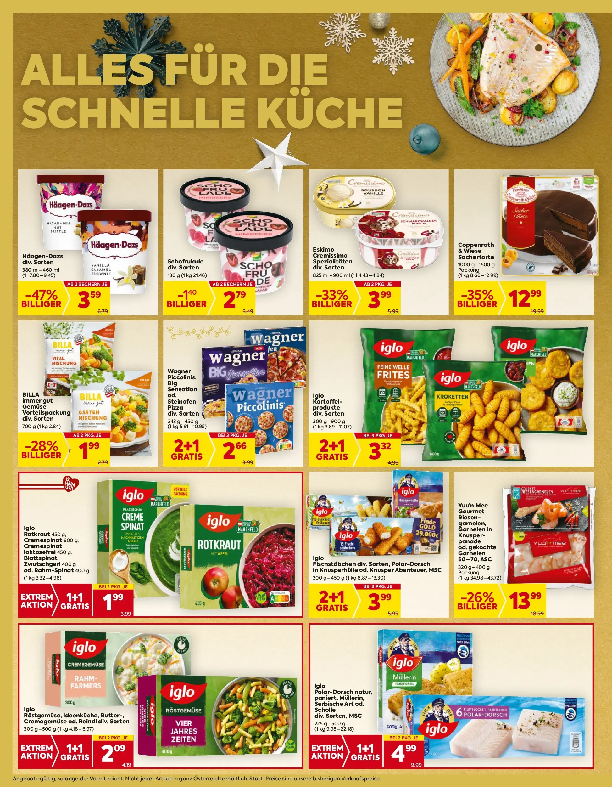 Billa Flugblatt - Wien ab 18.12.2025 - Angebote, Prospekt | Seite: 12 | Produkte: Gemüse, Butter, Fisch, Bourbon