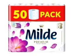 MILDE Тоалетна хартия Relax Purple трипластова