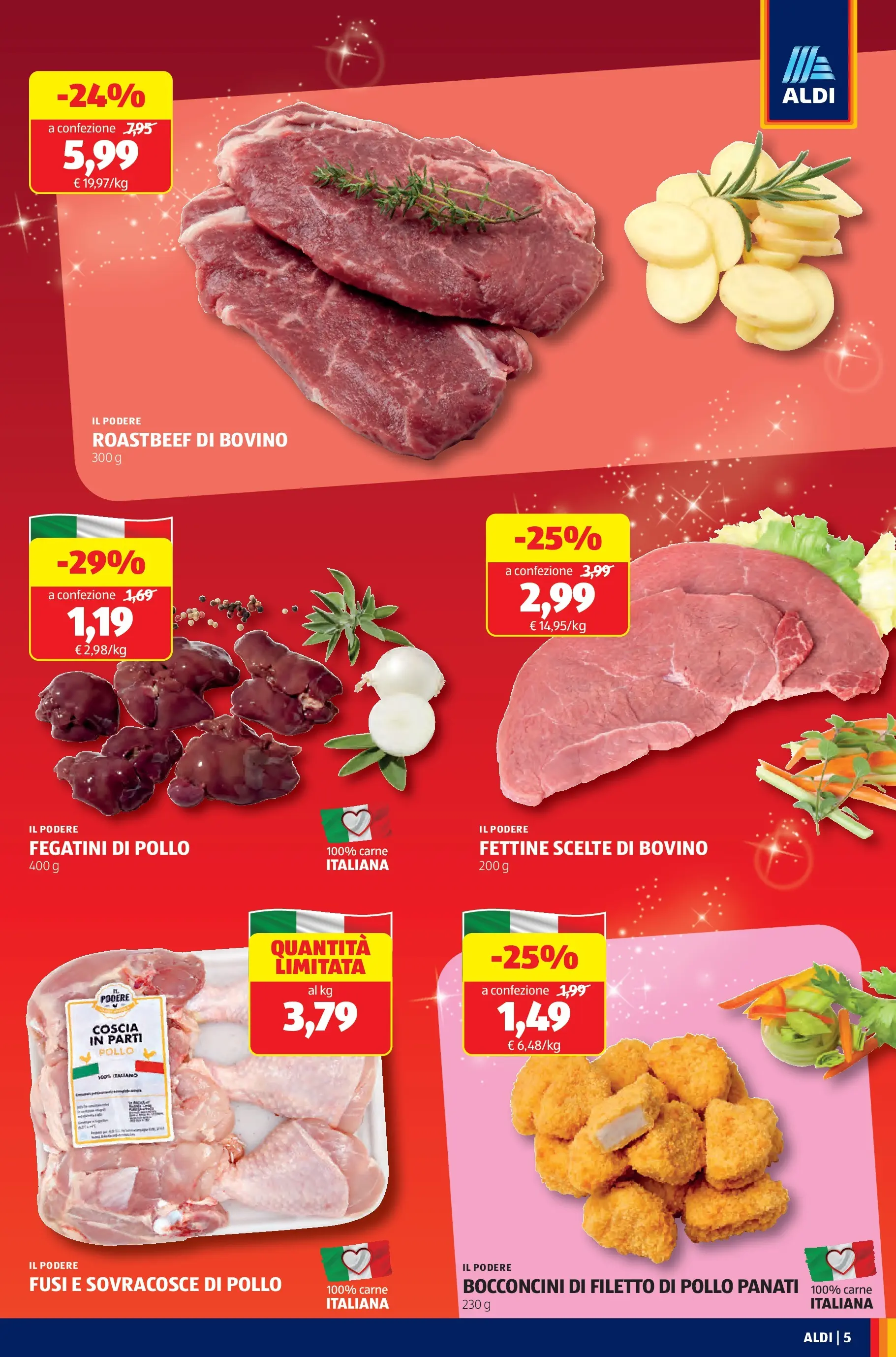 Nuovo Aldi - Buone Feste dal 21/12/2025 > offerte anteprima 🛍️ | Pagina: 5 | Prodotti: Bovino, Pollo