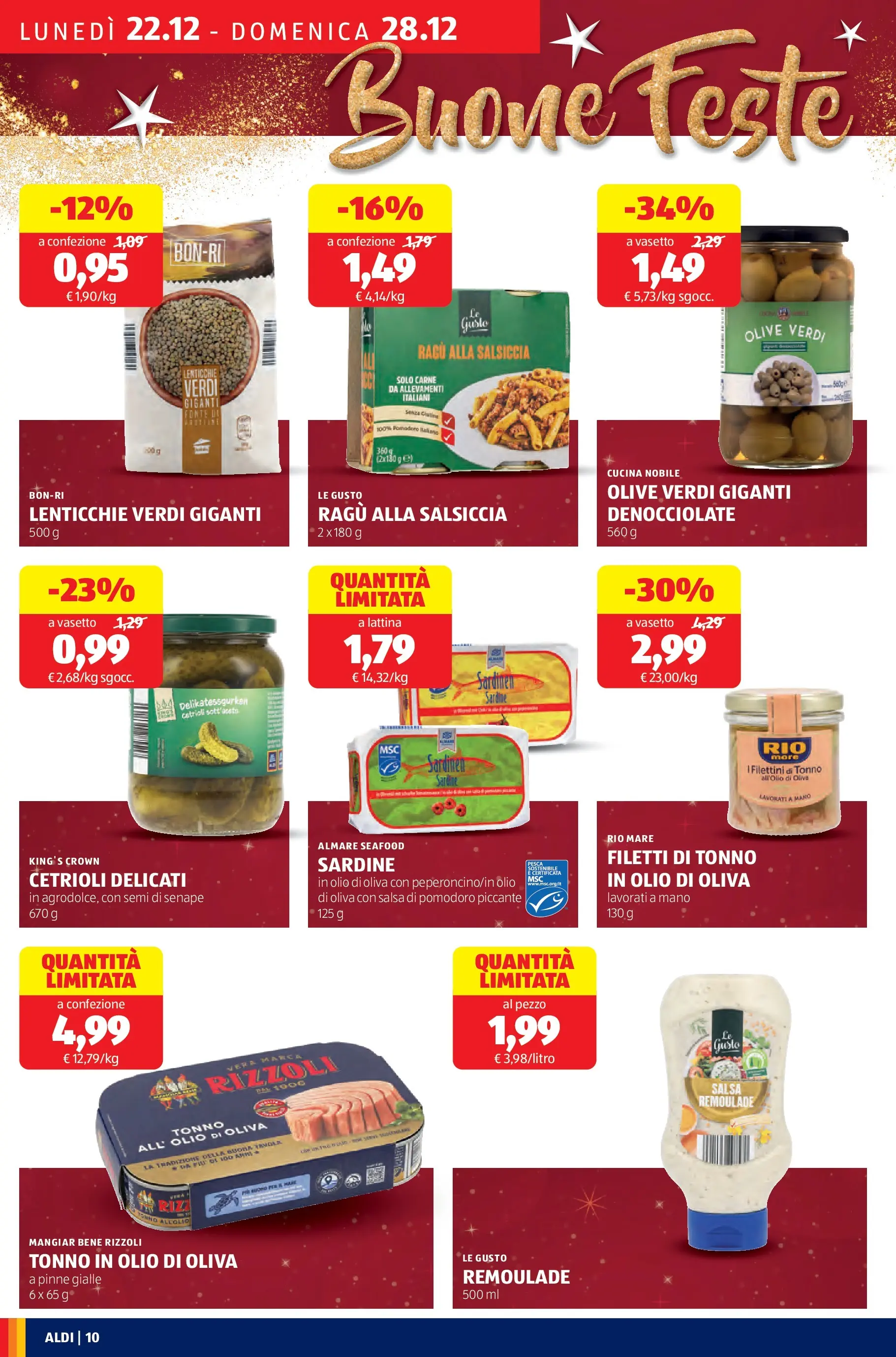 Nuovo Aldi - Buone Feste dal 21/12/2025 > offerte anteprima 🛍️ | Pagina: 10 | Prodotti: Pomodoro, Salsiccia, Ragú, Senape