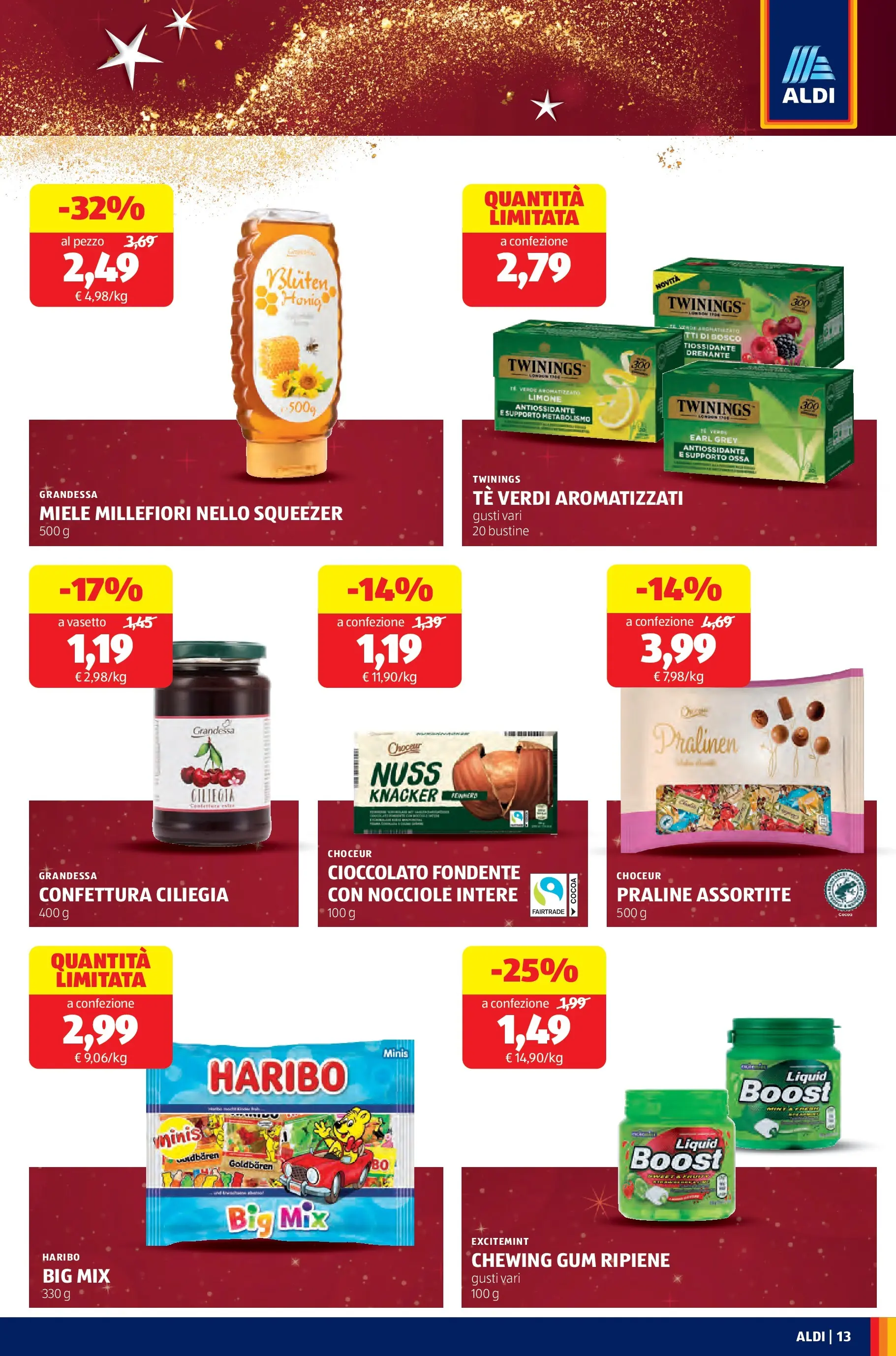 Nuovo Aldi - Buone Feste dal 21/12/2025 > offerte anteprima 🛍️ | Pagina: 13 | Prodotti: Cioccolato, Limone, Nocciole, Miele