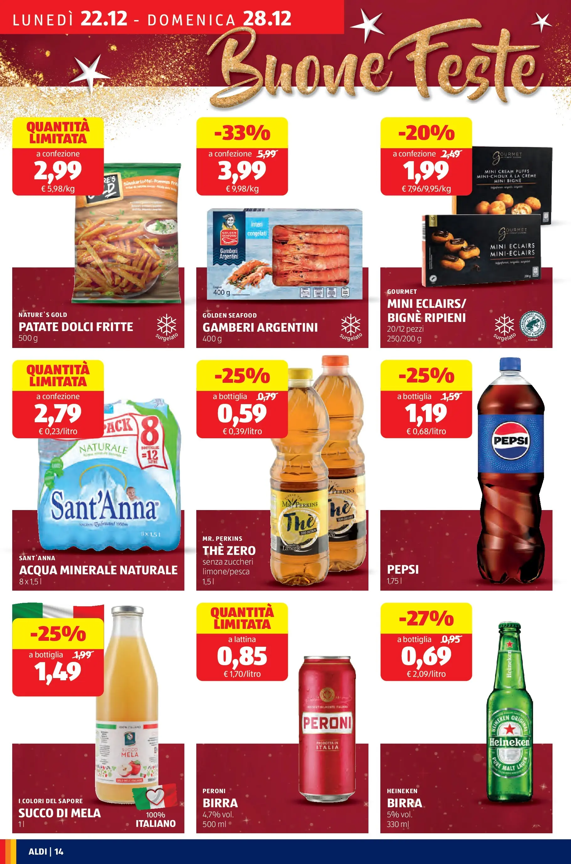 Nuovo Aldi - Buone Feste dal 21/12/2025 > offerte anteprima 🛍️ | Pagina: 14 | Prodotti: Acqua, The, Acqua minerale, Pepsi