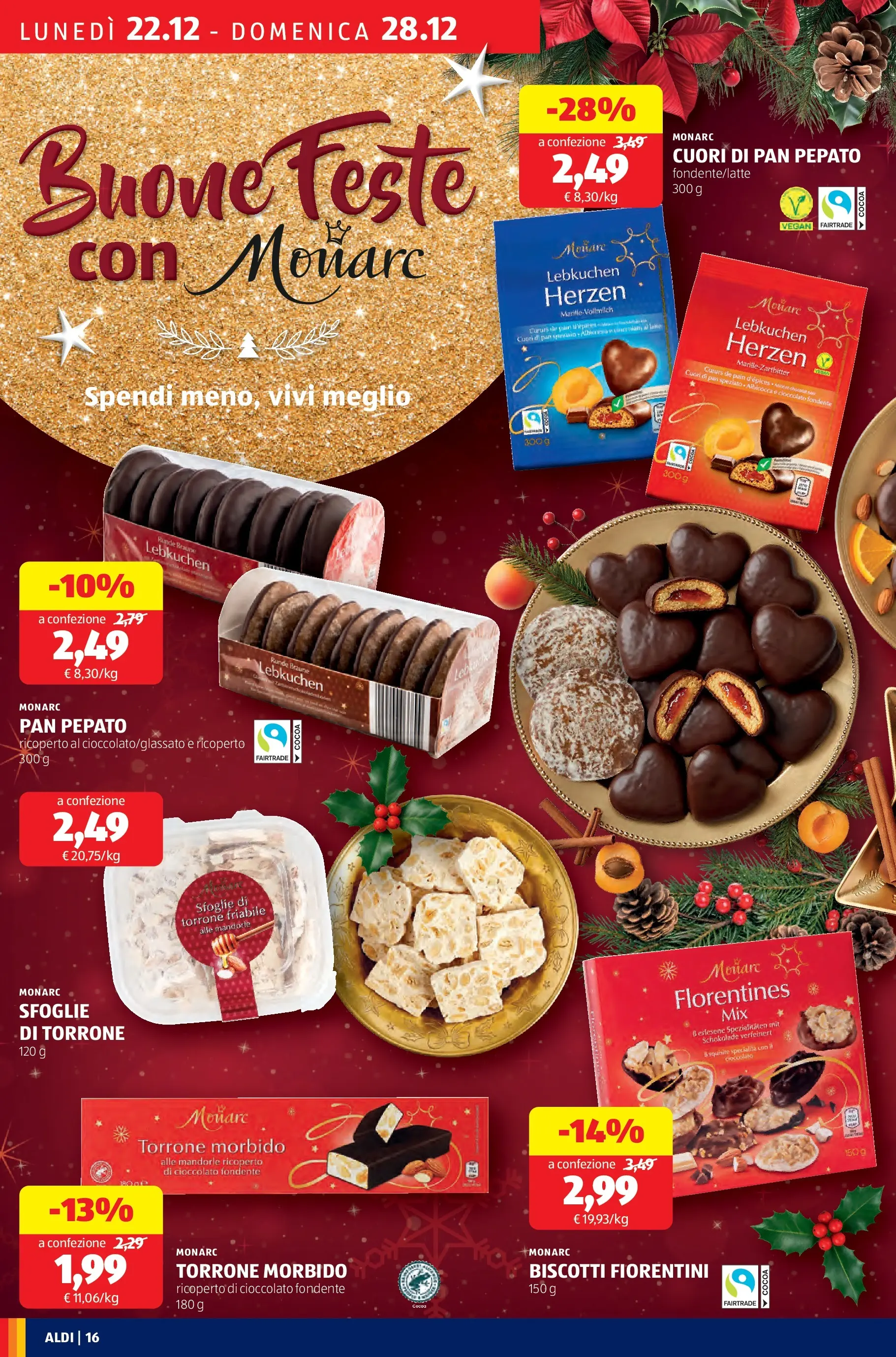 Nuovo Aldi - Buone Feste dal 21/12/2025 > offerte anteprima 🛍️ | Pagina: 16 | Prodotti: Cioccolato, Biscotti, Mandorle